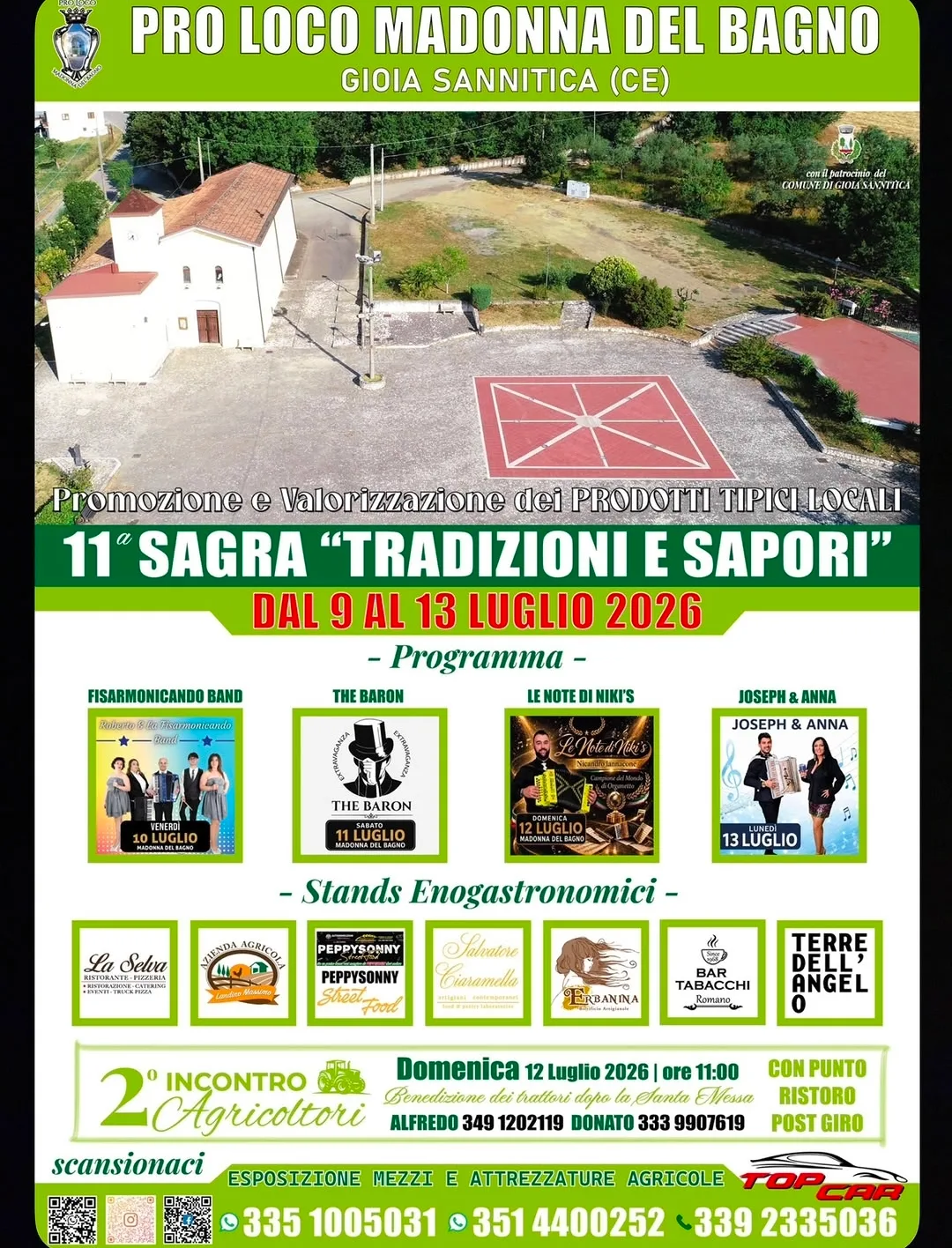 Locandina 11ª Sagra Tradizioni e Sapori 2026 a Gioia Sannitica (Caserta)