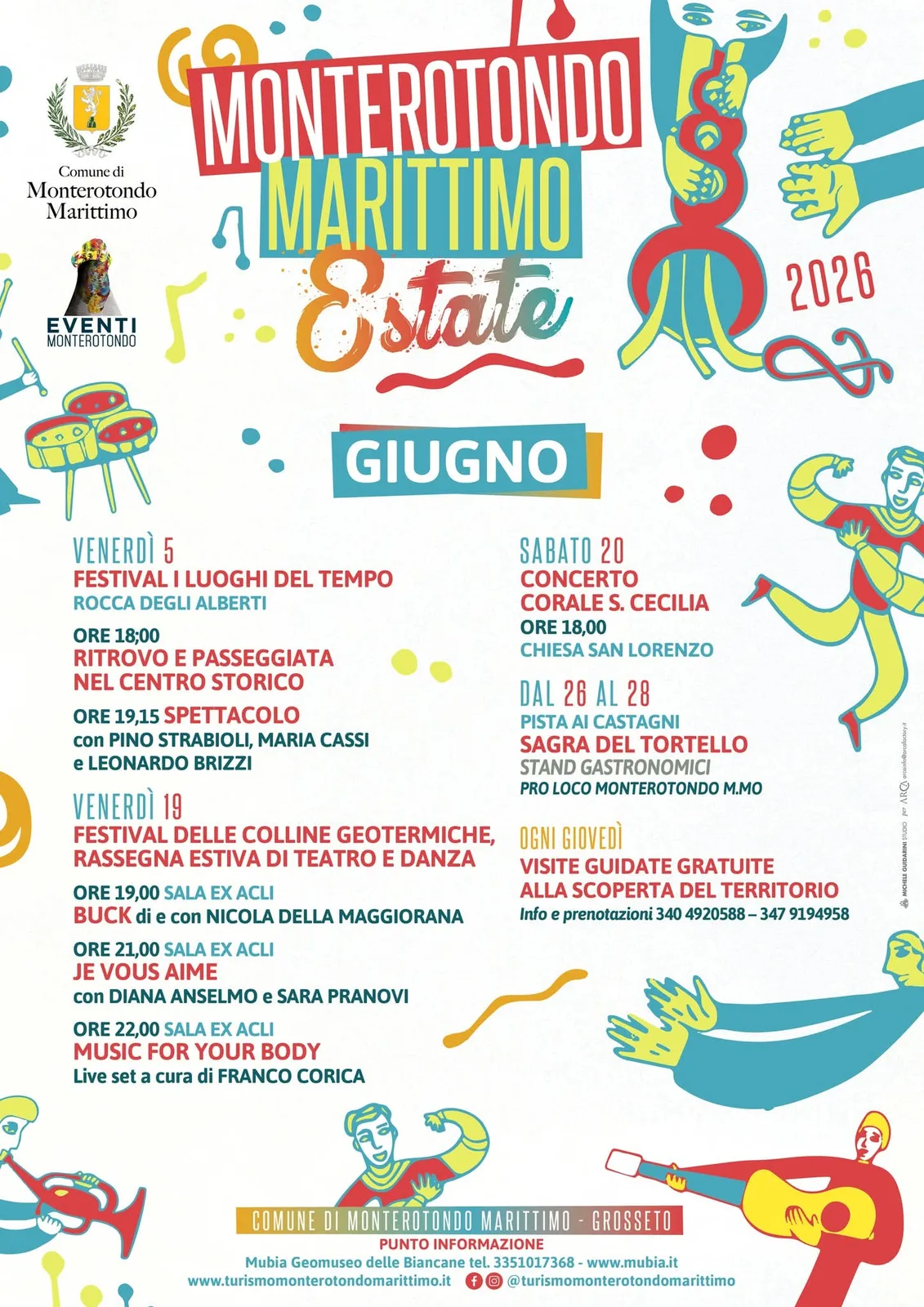 Locandina Festival delle Colline Geotermiche 2026 a Monterotondo Marittimo (Grosseto)