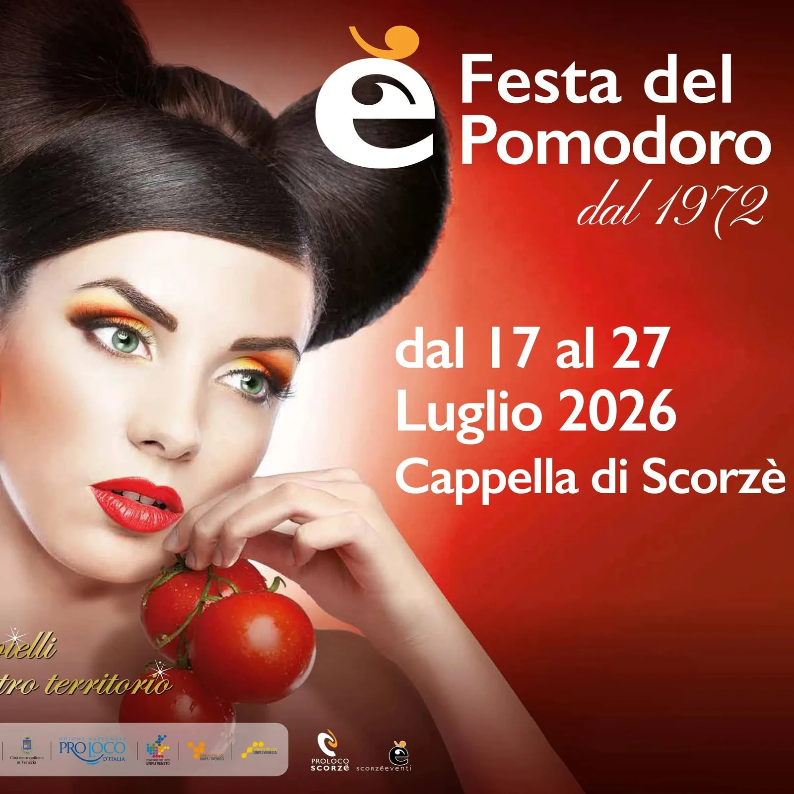 Locandina Festa del Pomodoro 2026 a Scorzè (Venezia)