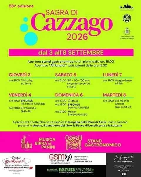 58ª Sagra di Cazzago 2026
