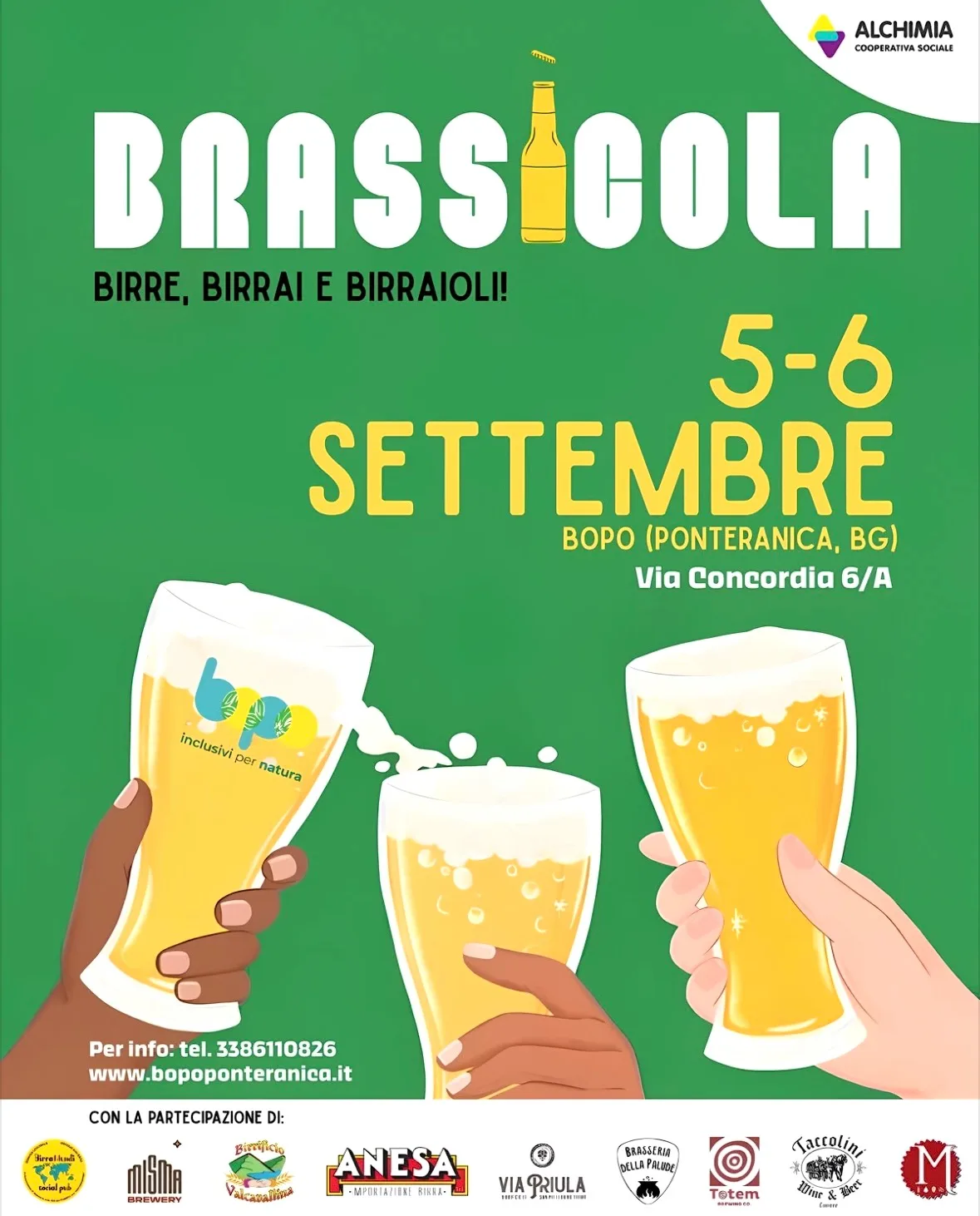 Locandina Brassicola Birre, Birrai e Birraioli 2026 a Ponteranica (Bergamo)