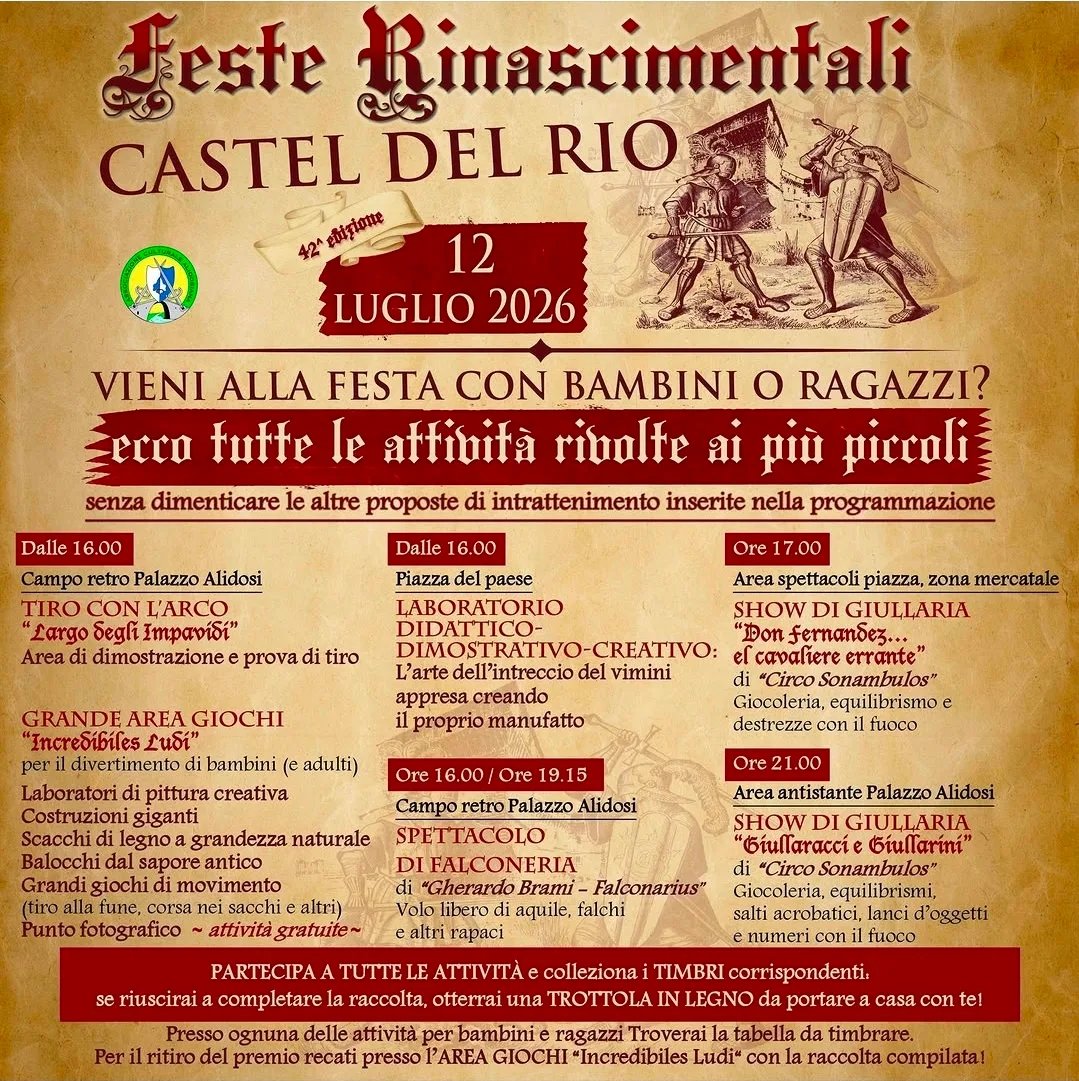 42ª Feste Rinascimentali Castel del Rio 2026