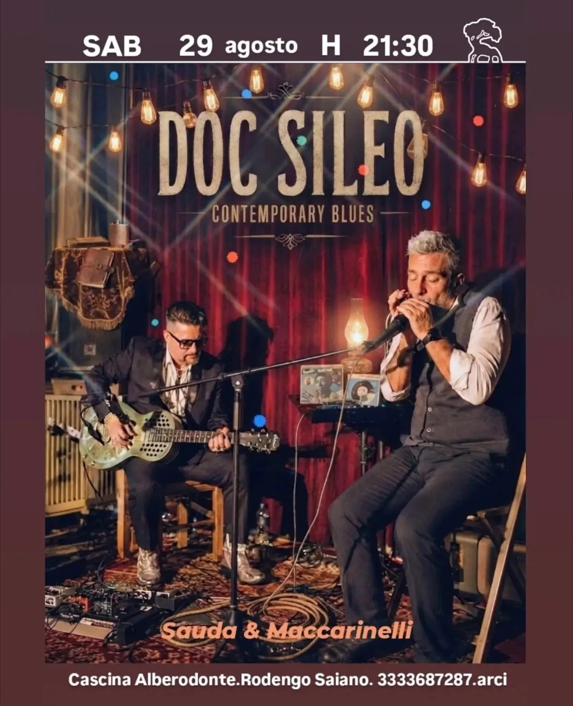 Locandina Doc Sileo Contemporary Blues 2026 a Rodengo Saiano (Brescia)