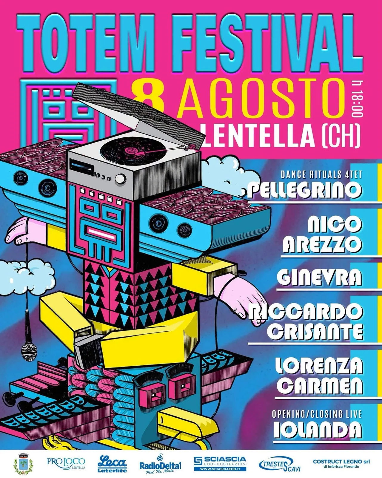 Locandina Totem Festival 2026 a Lentella (Chieti)