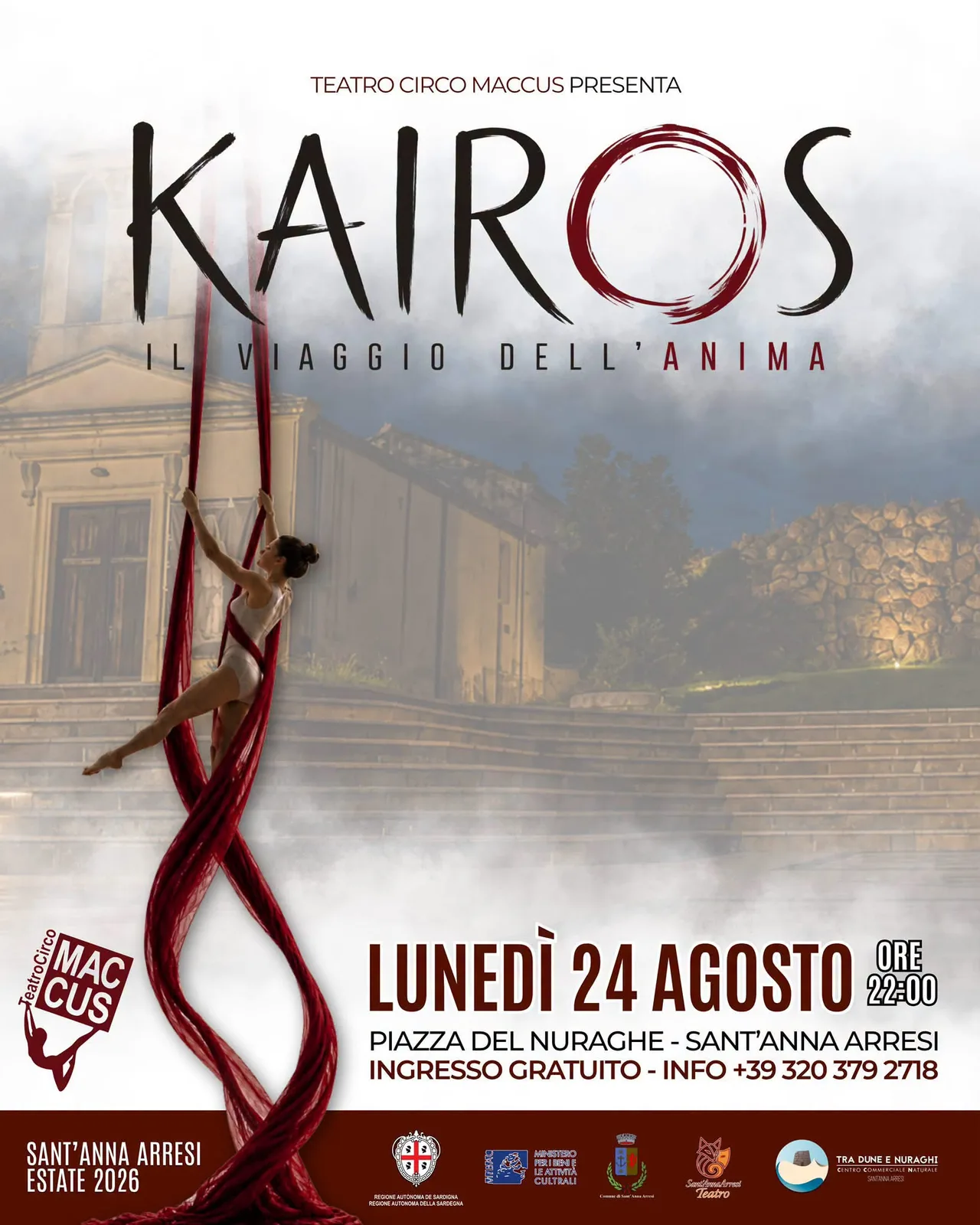 Locandina Kairos - Il Viaggio dell'Anima 2026 a Sant'Anna Arresi (Sud Sardegna)