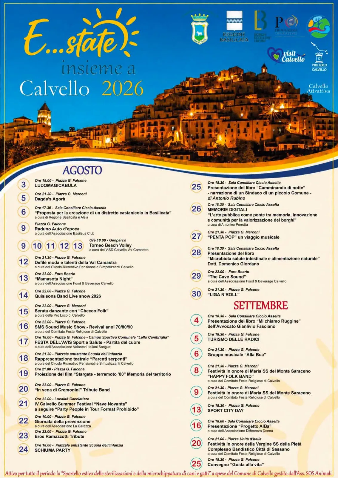 Locandina Proposta distretto castanicolo in Basilicata 2026 a Calvello (Potenza)