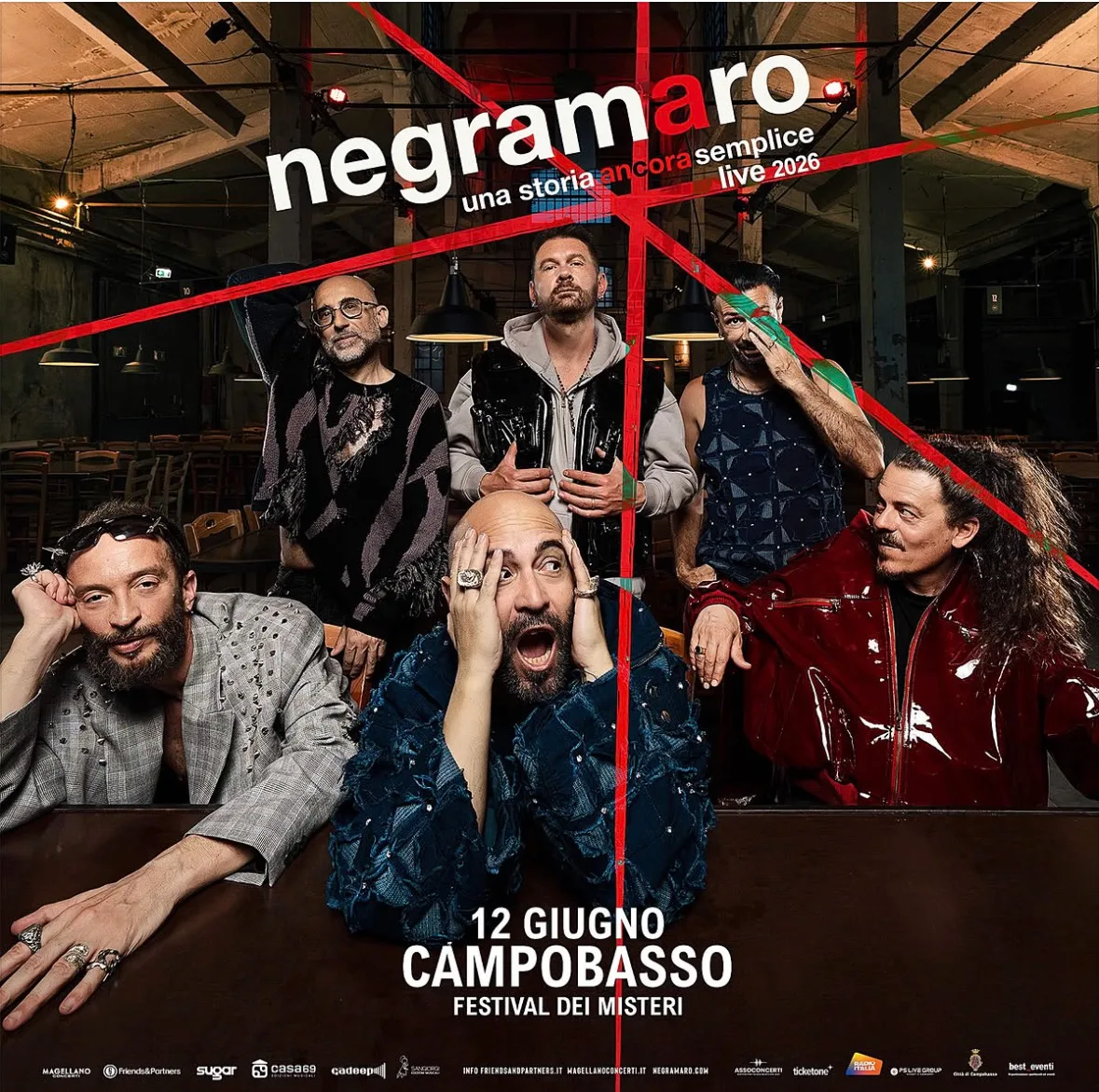Locandina Negramaro - Festival dei Misteri 2026 a Campobasso (Campobasso)