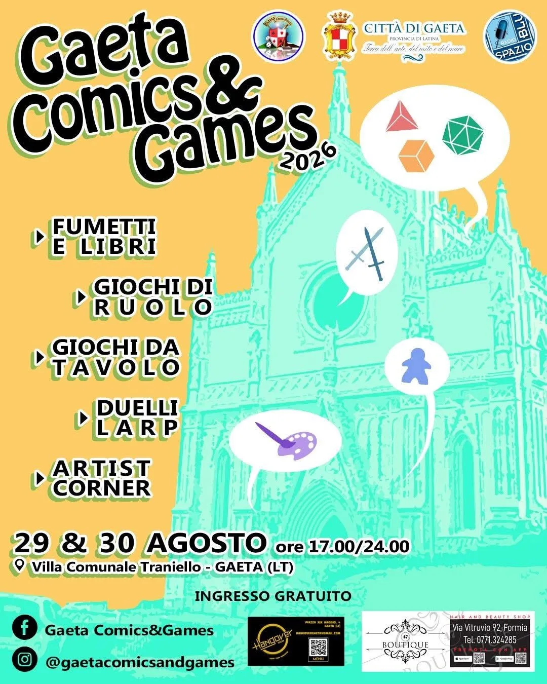 Locandina Gaeta Comics & Games 2026 a Gaeta (Latina)