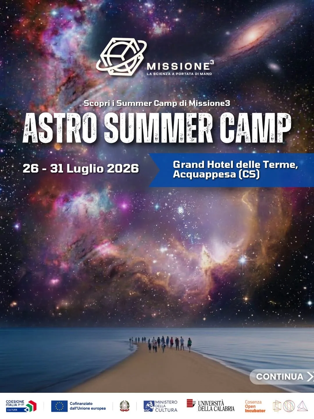 Locandina Astro Summer Camp 2026 a Acquappesa (Cosenza)