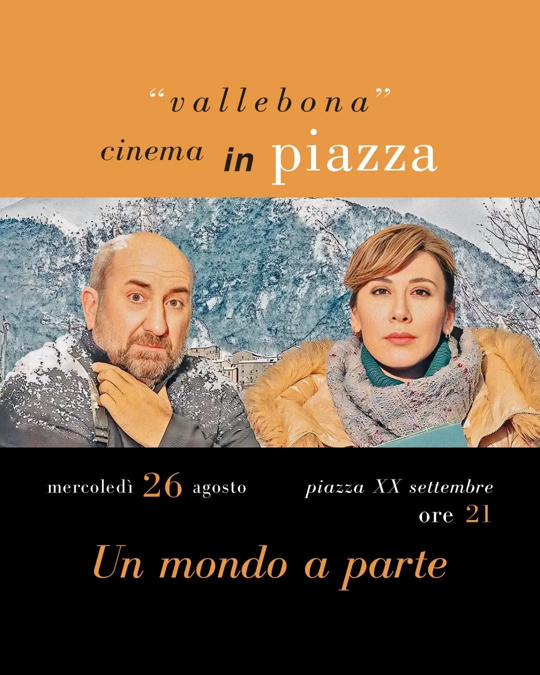 Locandina Cinema in piazza: Un mondo a parte 2026 a Vallebona (Imperia)