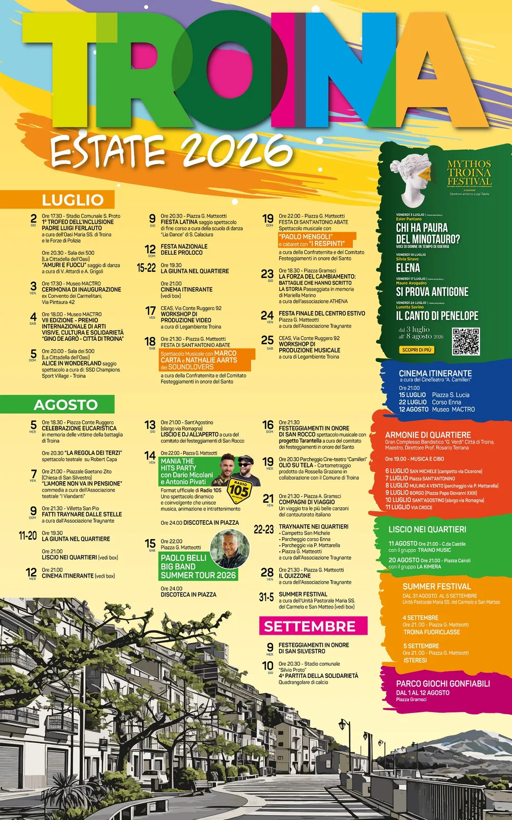Locandina Festa di Sant’Antonio Abate: Marco Carta 2026 a Troina (Enna)