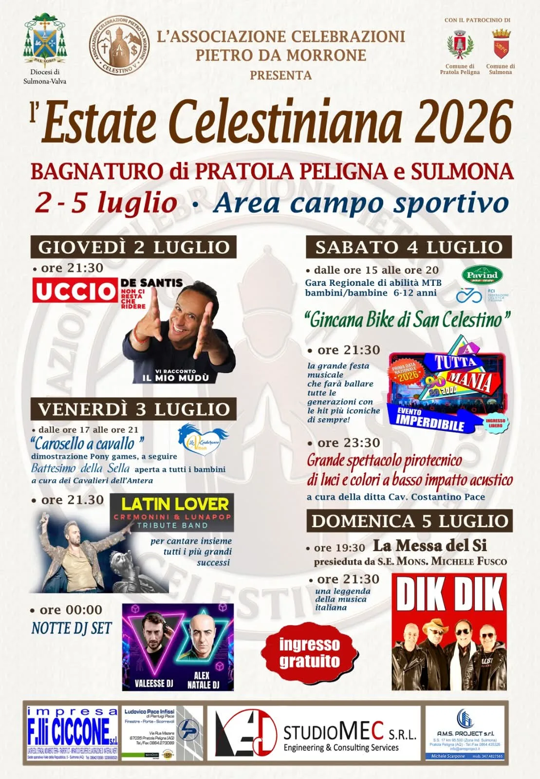 Estate Celestiniana 2026