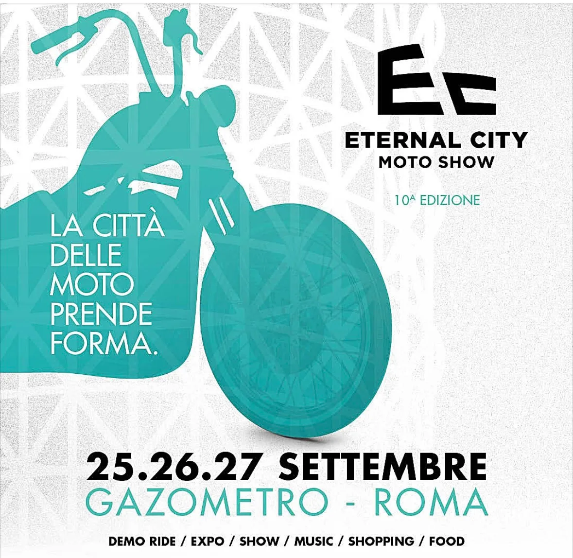 Locandina 10ª Edizione Eternal City Moto Show 2026 a Roma (Roma)
