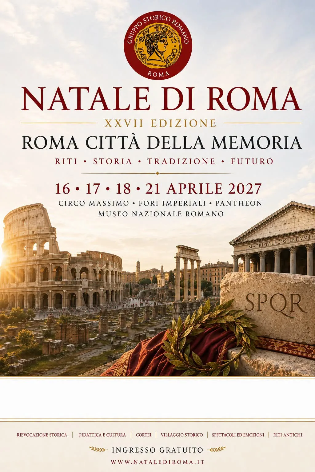 Locandina 27ª Edizione Natale di Roma 2027 a Roma (Roma)