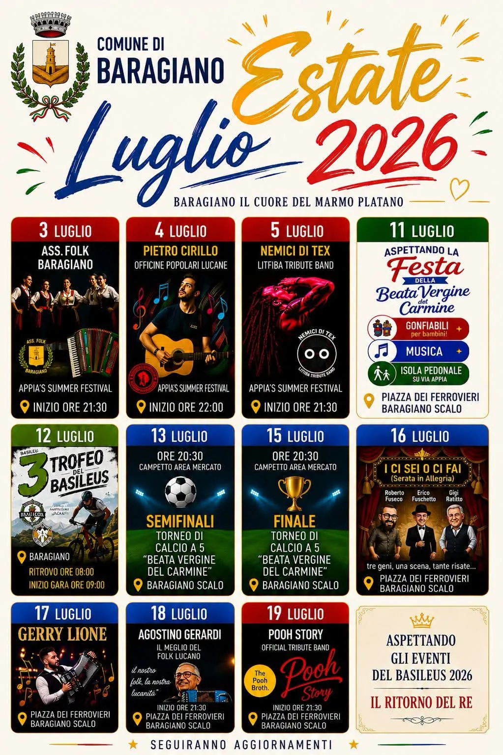 Locandina I Ci Sei o Ci Fai (Serata in Allegria) 2026 a Baragiano (Potenza)
