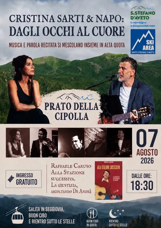 Locandina Cristina Sarti & Napo: Dagli Occhi al Cuore 2026 a Santo Stefano d'Aveto (Genova)