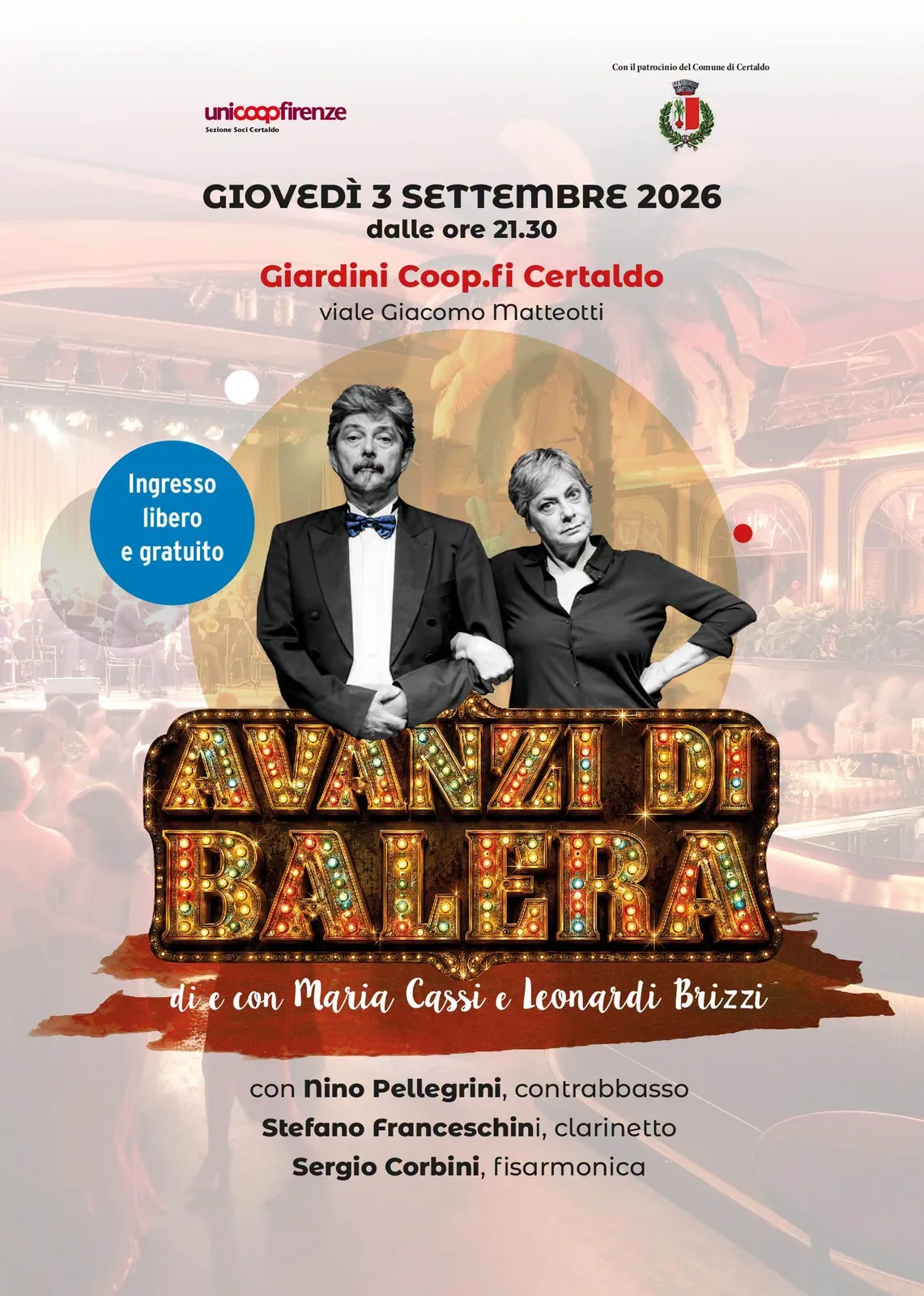 Locandina Avanzi di Balera 2026 a Certaldo (Firenze)