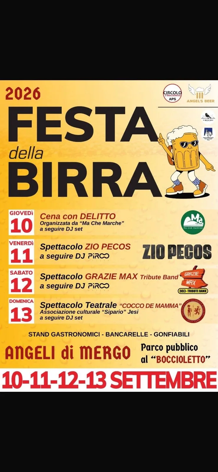 Locandina Festa della Birra 2026 a Mergo (Ancona)