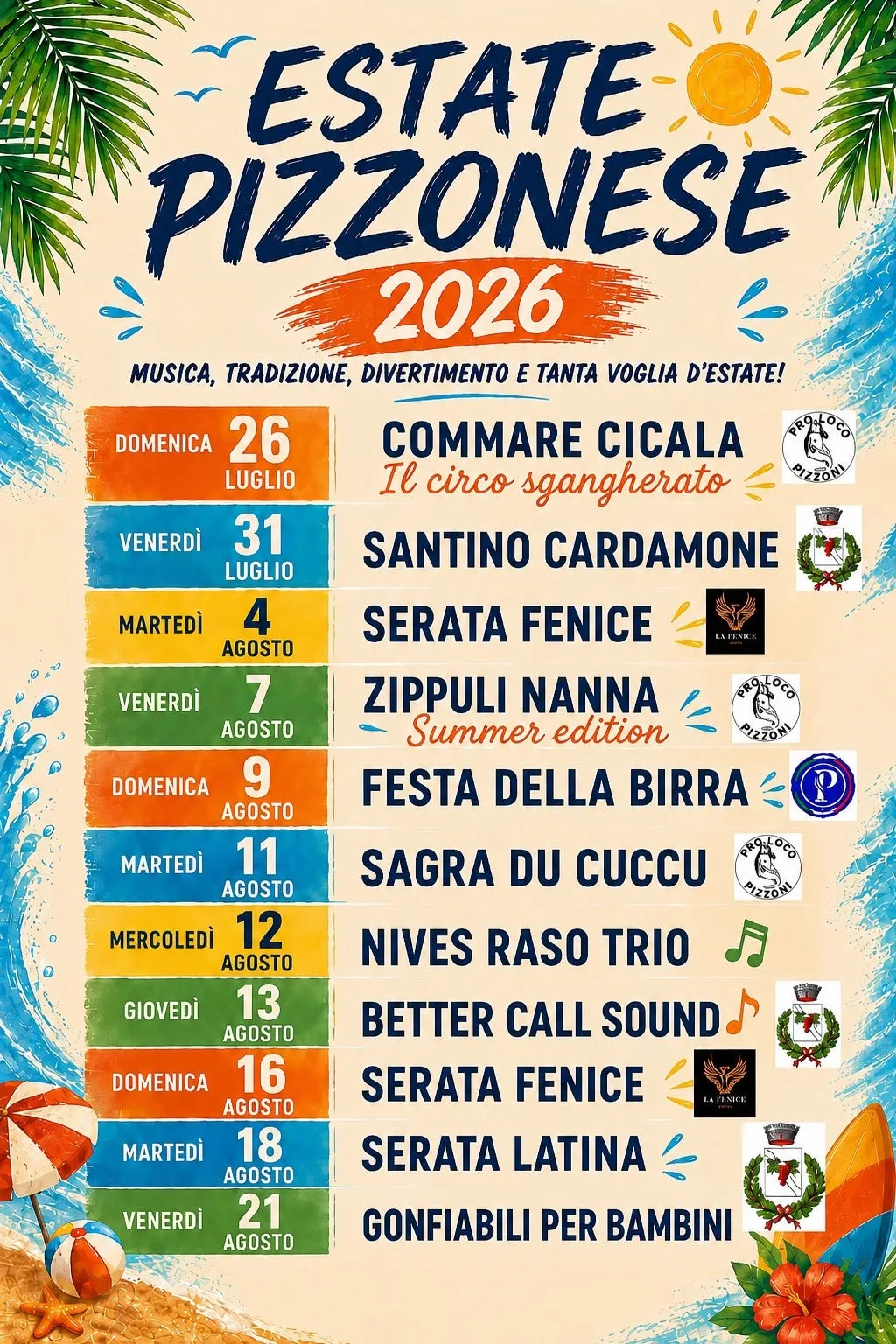 Locandina Festa della Birra 2026 a Pizzoni (Vibo valentia)