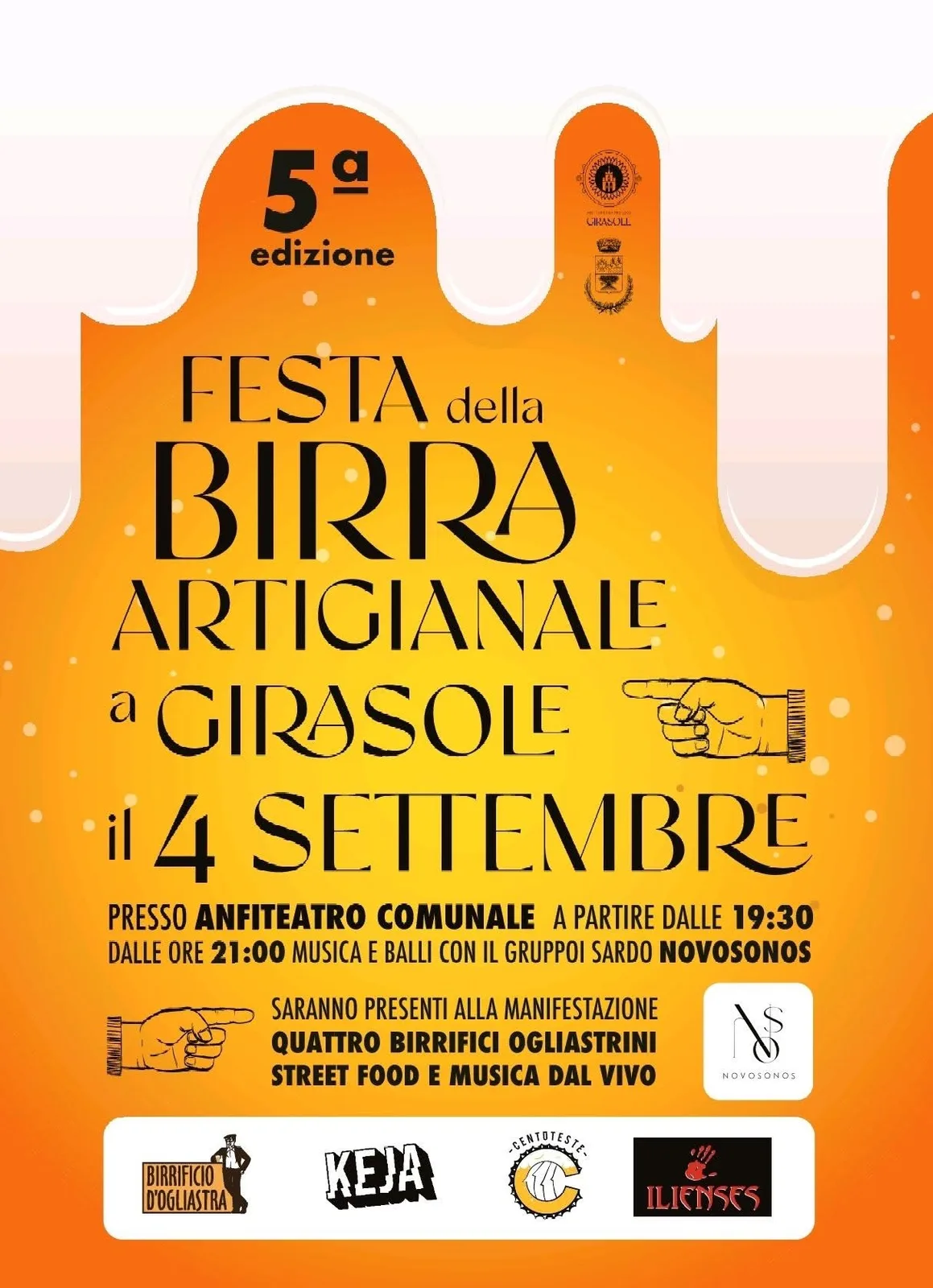 Locandina 5ª Festa della Birra Artigianale a Girasole 2026 a Girasole (Ogliastra)