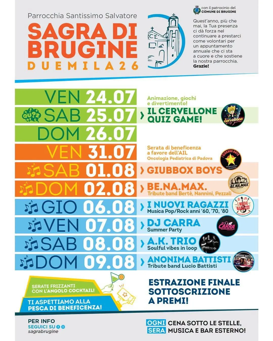 Locandina Sagra di Brugine Duemila 26 2026 a Brugine (Padova)