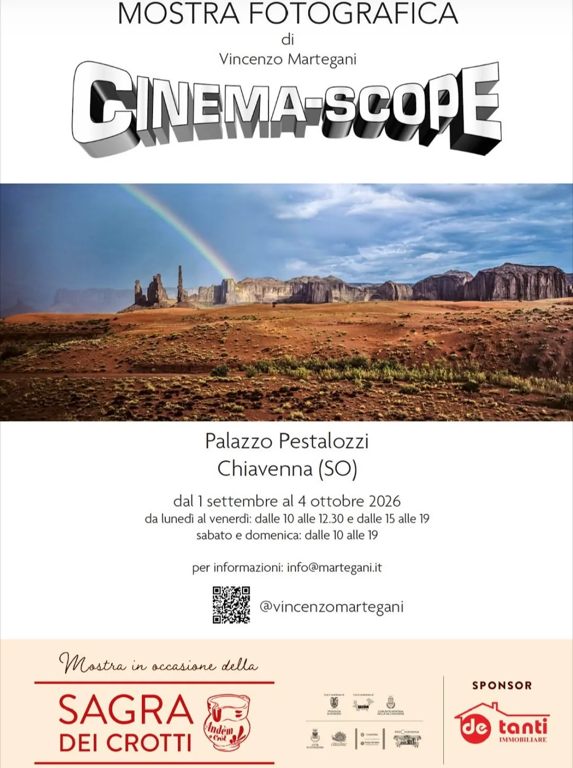 Locandina Cinema-scope — Mostra fotografica 2026 a Chiavenna (Sondrio)