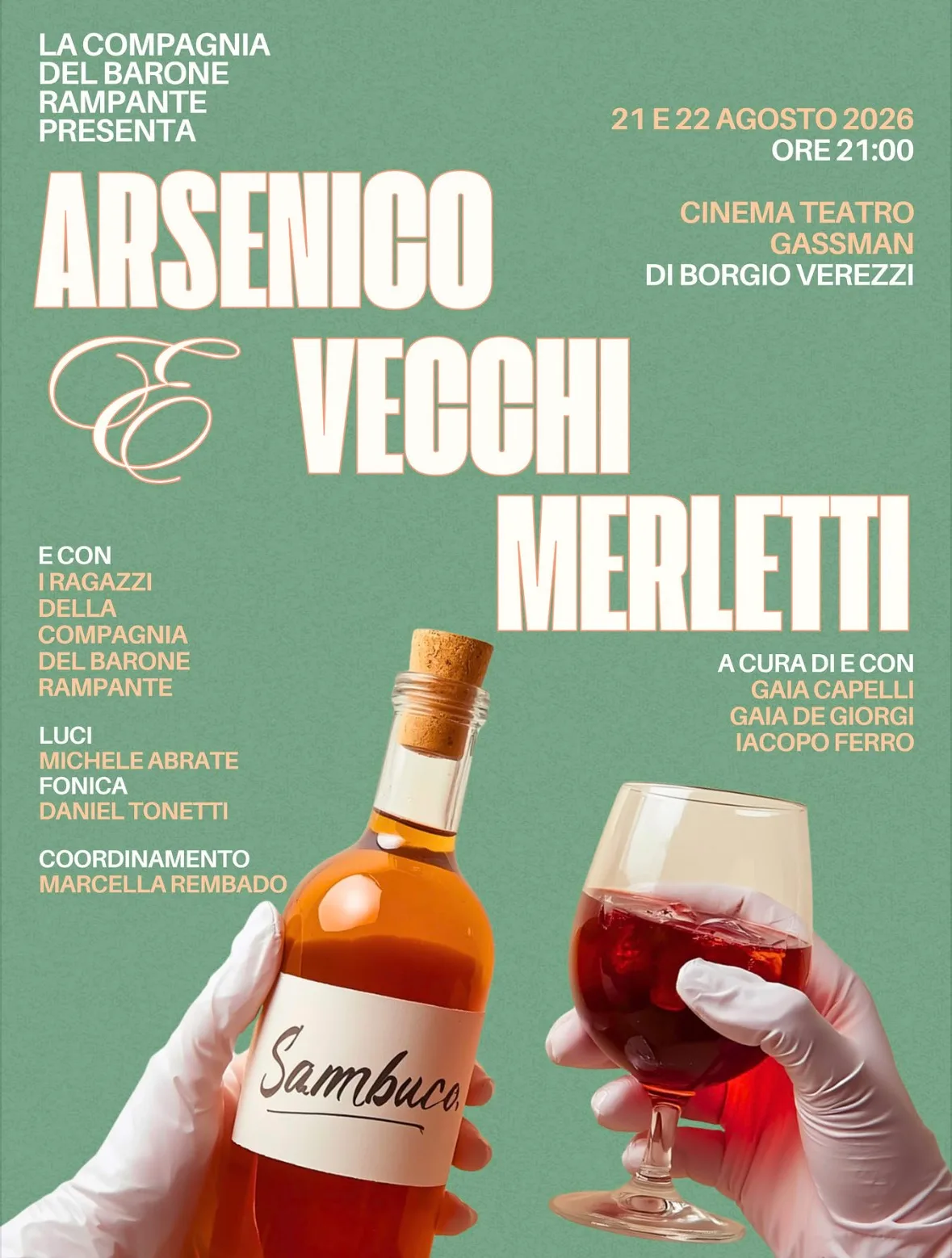 Locandina Arsenico e Vecchi Merletti 2026 a Borgio Verezzi (Savona)