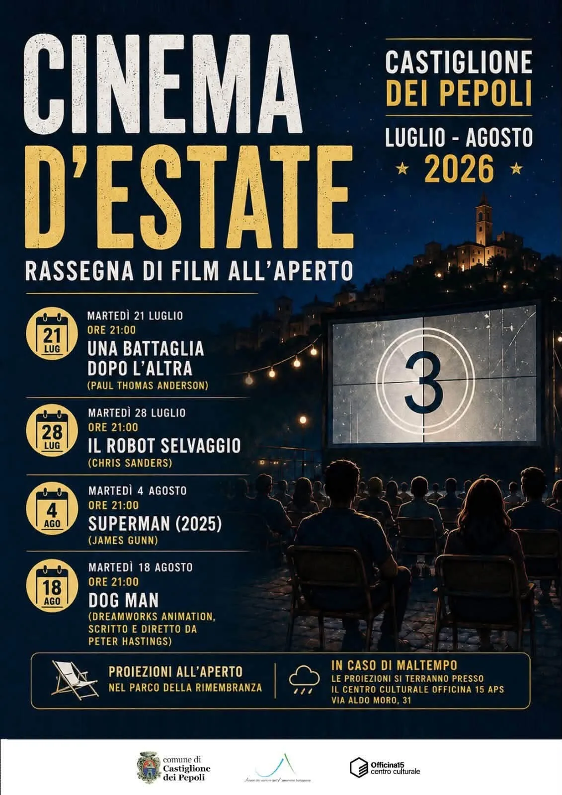 Locandina Cinema d'Estate: Una battaglia dopo l'altra 2026 a Castiglione dei Pepoli (Bologna)