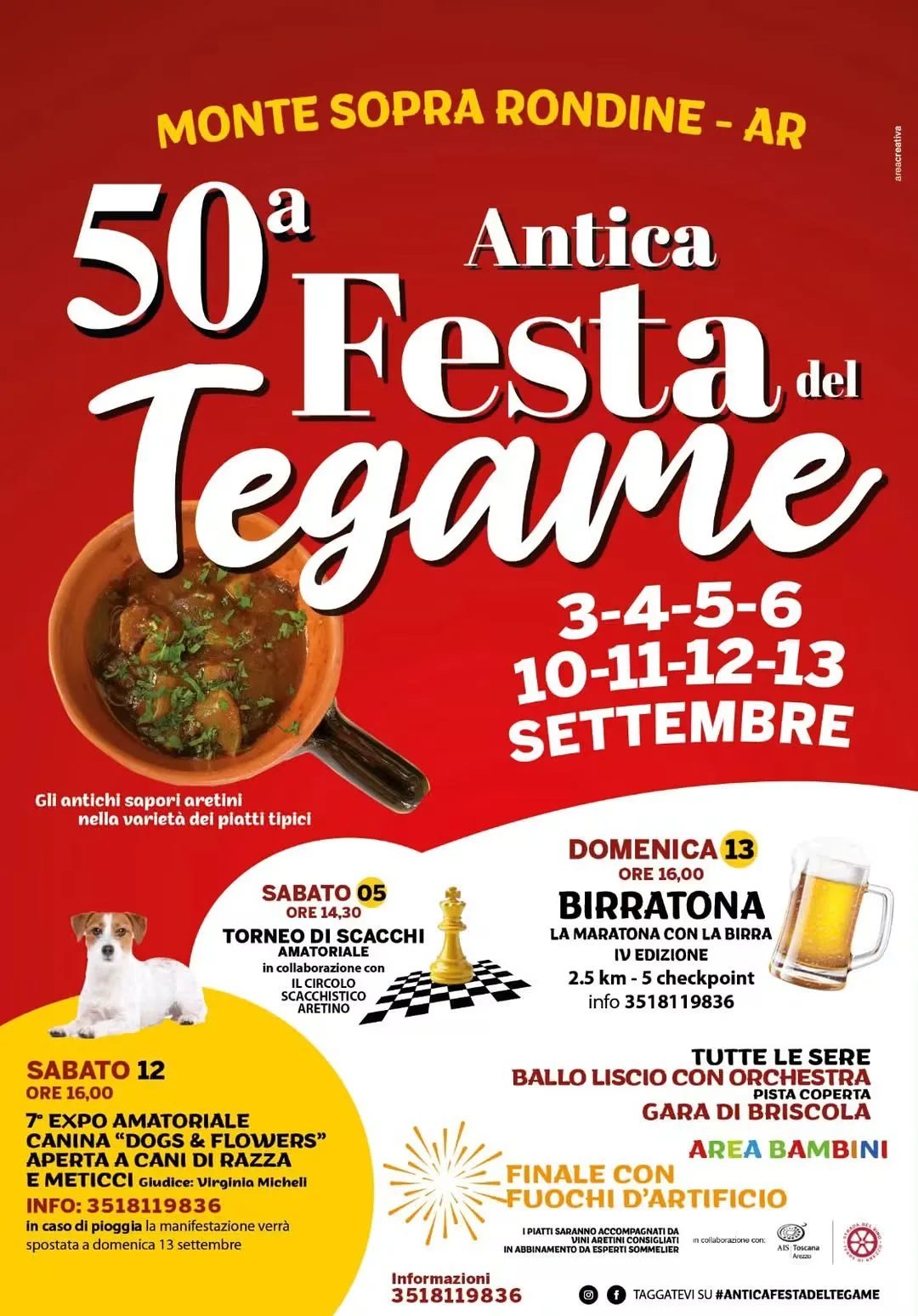 Locandina calendario eventi settembre 2026 a Arezzo (Arezzo)