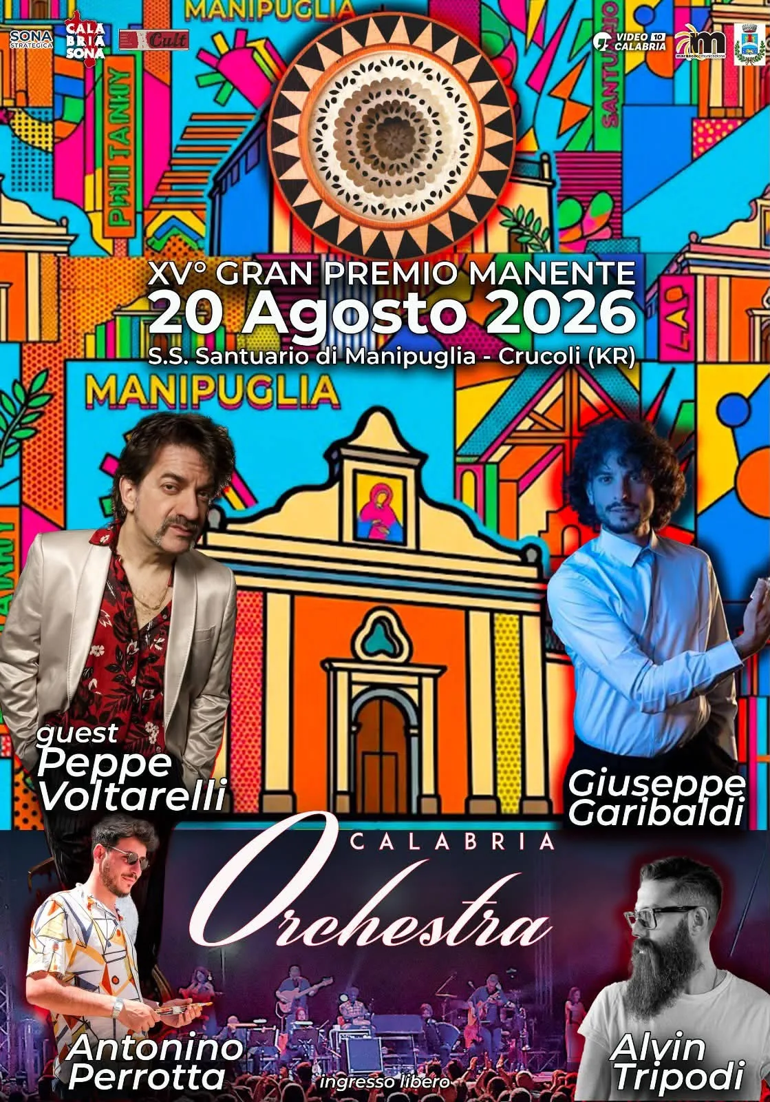 Locandina 15° Gran Premio Manente 2026 a Crucoli (Crotone)