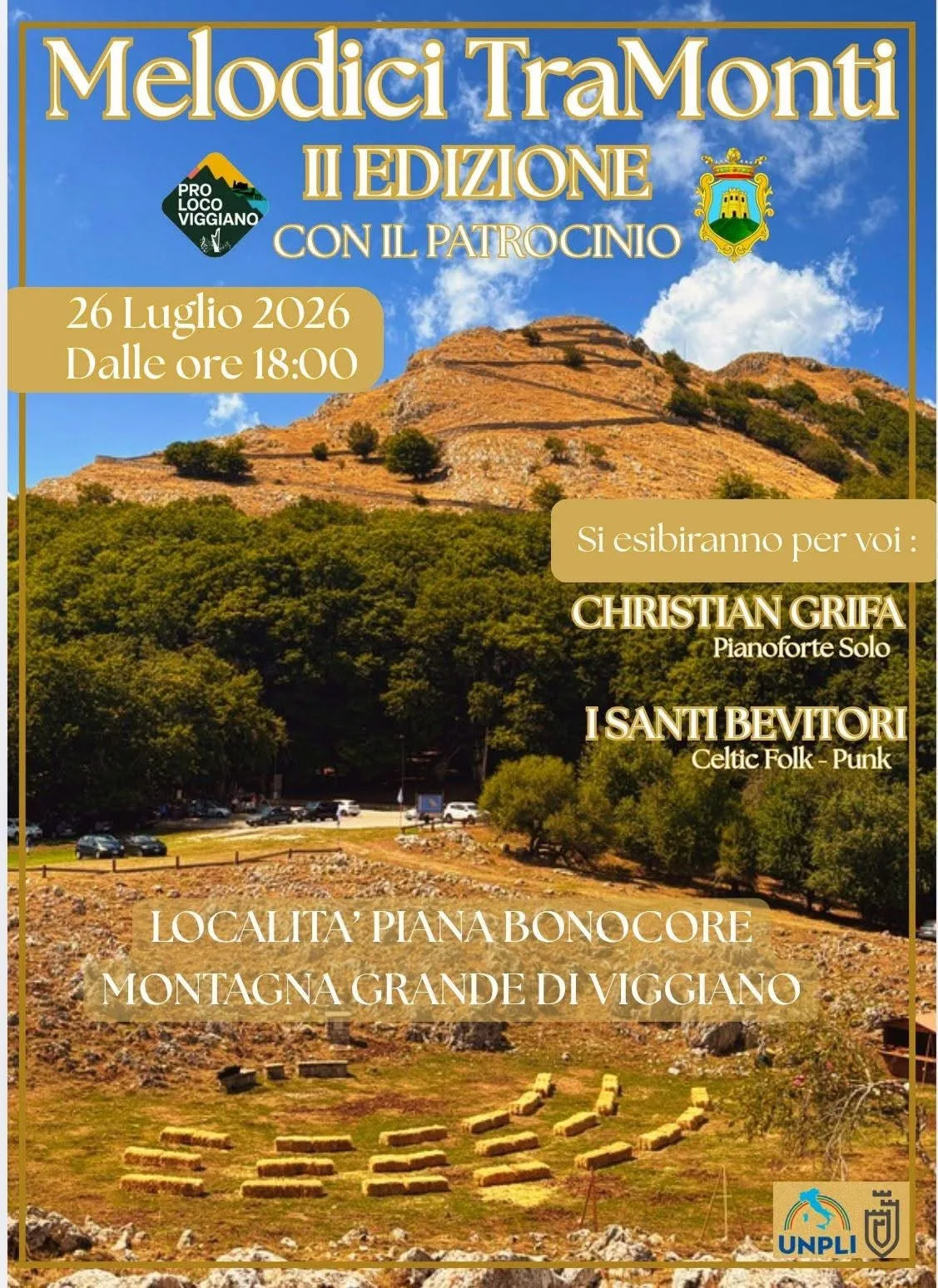 Locandina Melodici TraMonti II Edizione 2026 a Viggiano (Potenza)