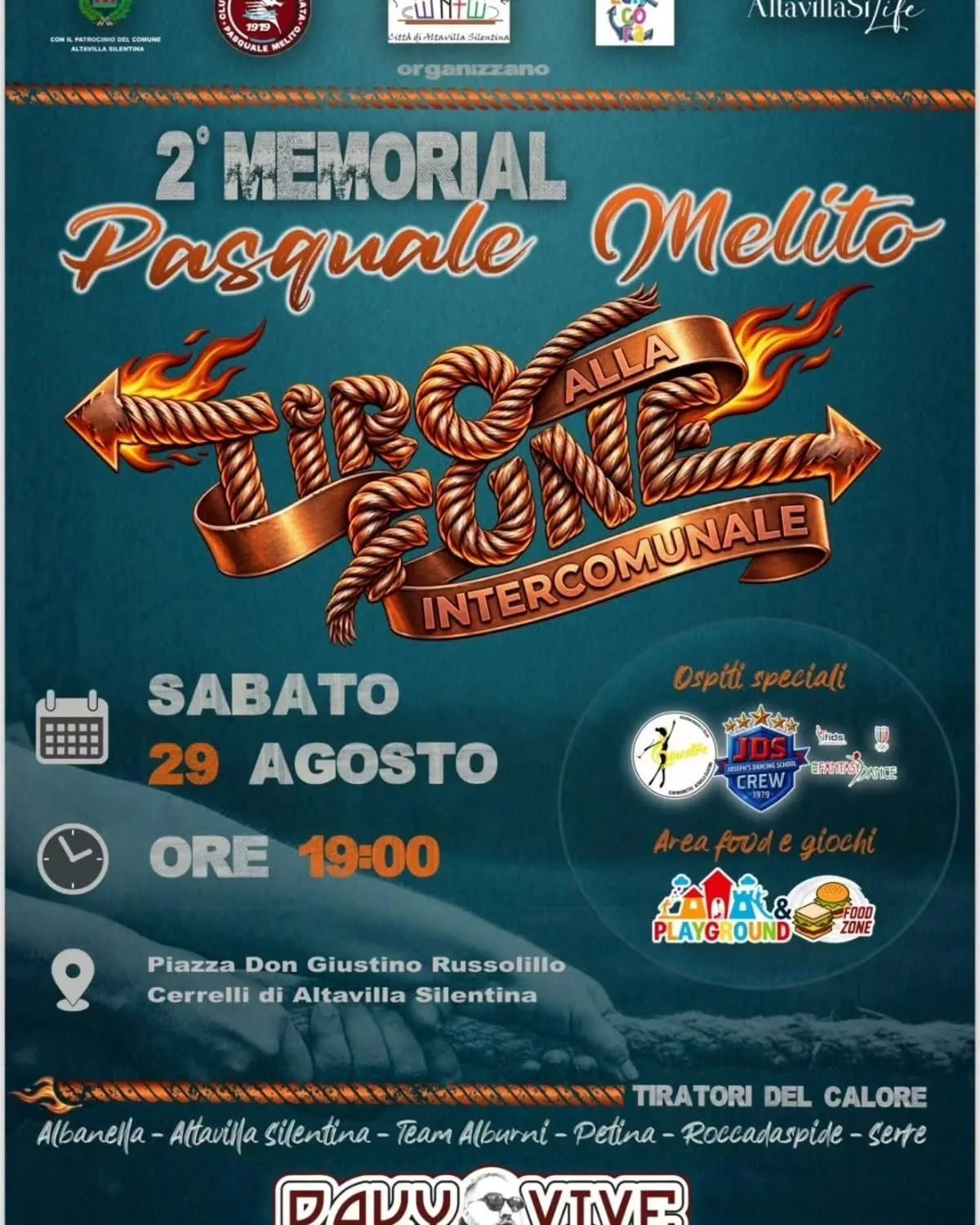 Locandina 2° Memorial Pasquale Melito 2026 a Altavilla Silentina (Salerno)