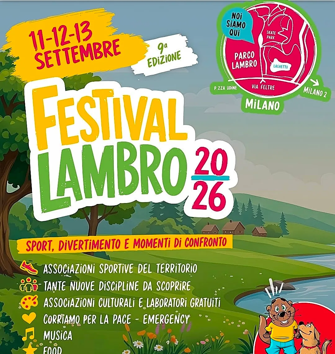 Locandina 9ª Edizione Festival Lambro 2026 a Milano (Milano)