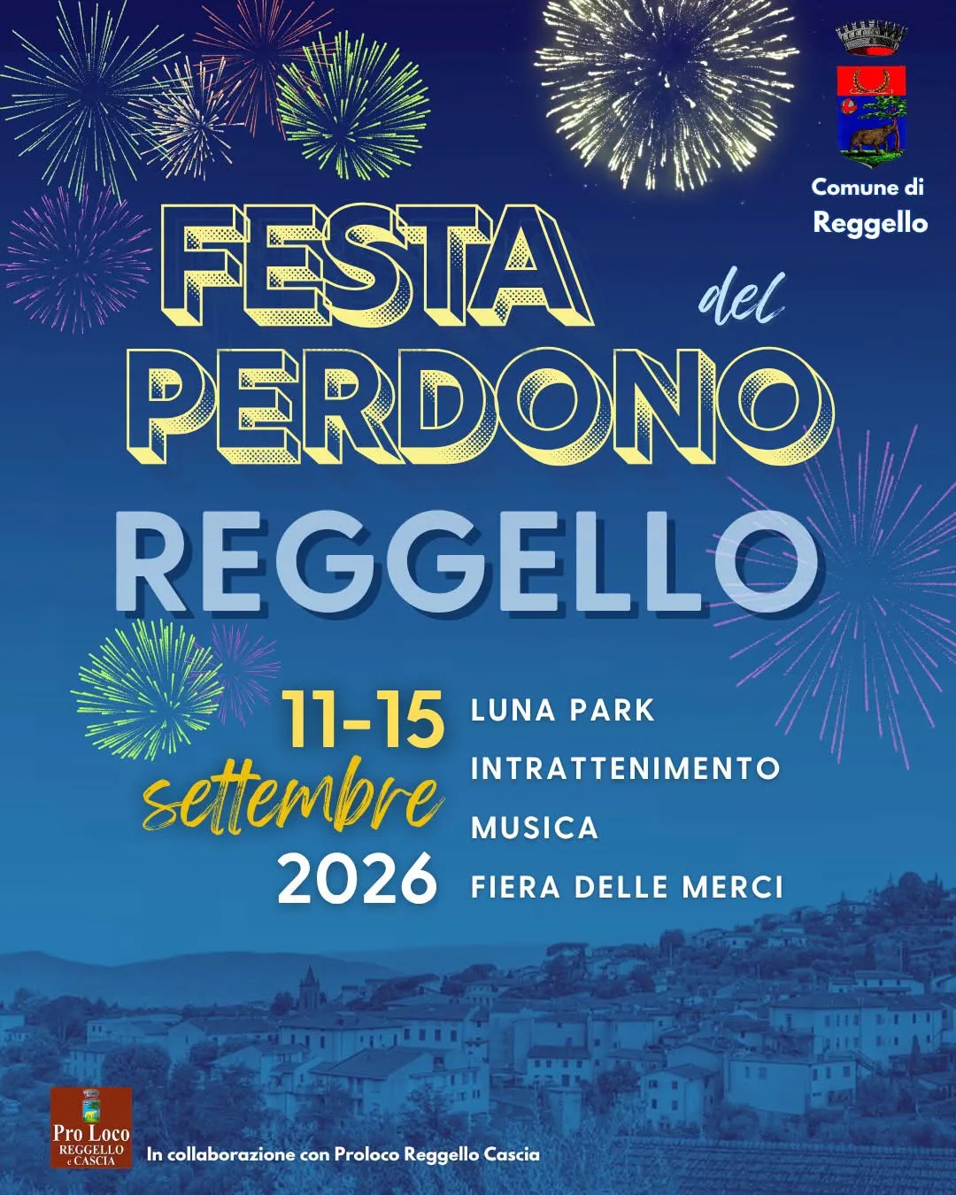 Locandina Festa del Perdono Reggello 2026 a Reggello (Firenze)