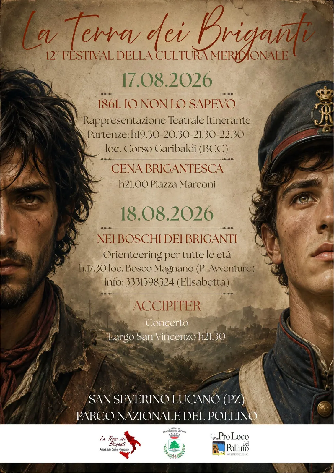 Locandina 12° Festival della Cultura Meridionale 2026 a San Severino Lucano (Potenza)