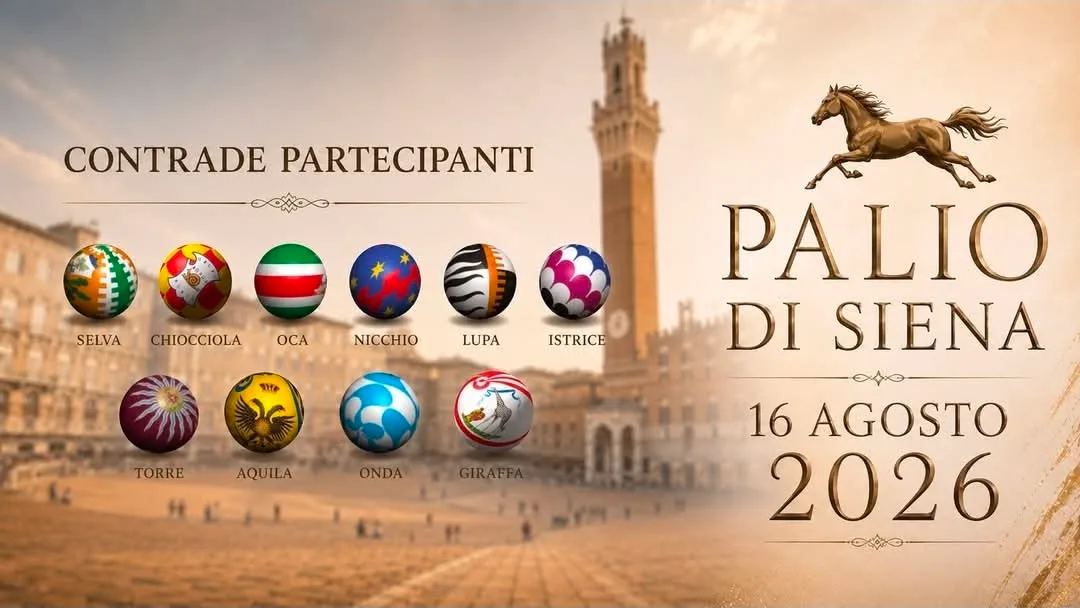 Locandina Palio di Siena 2026 a Siena (Siena)
