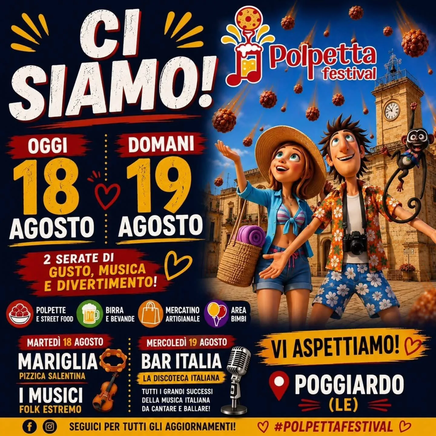 Locandina calendario eventi agosto 2027 a Poggiardo (Lecce)