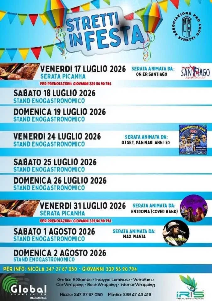 Locandina Stretti in Festa — Serata Picanha 2026 a Eraclea (Venezia)