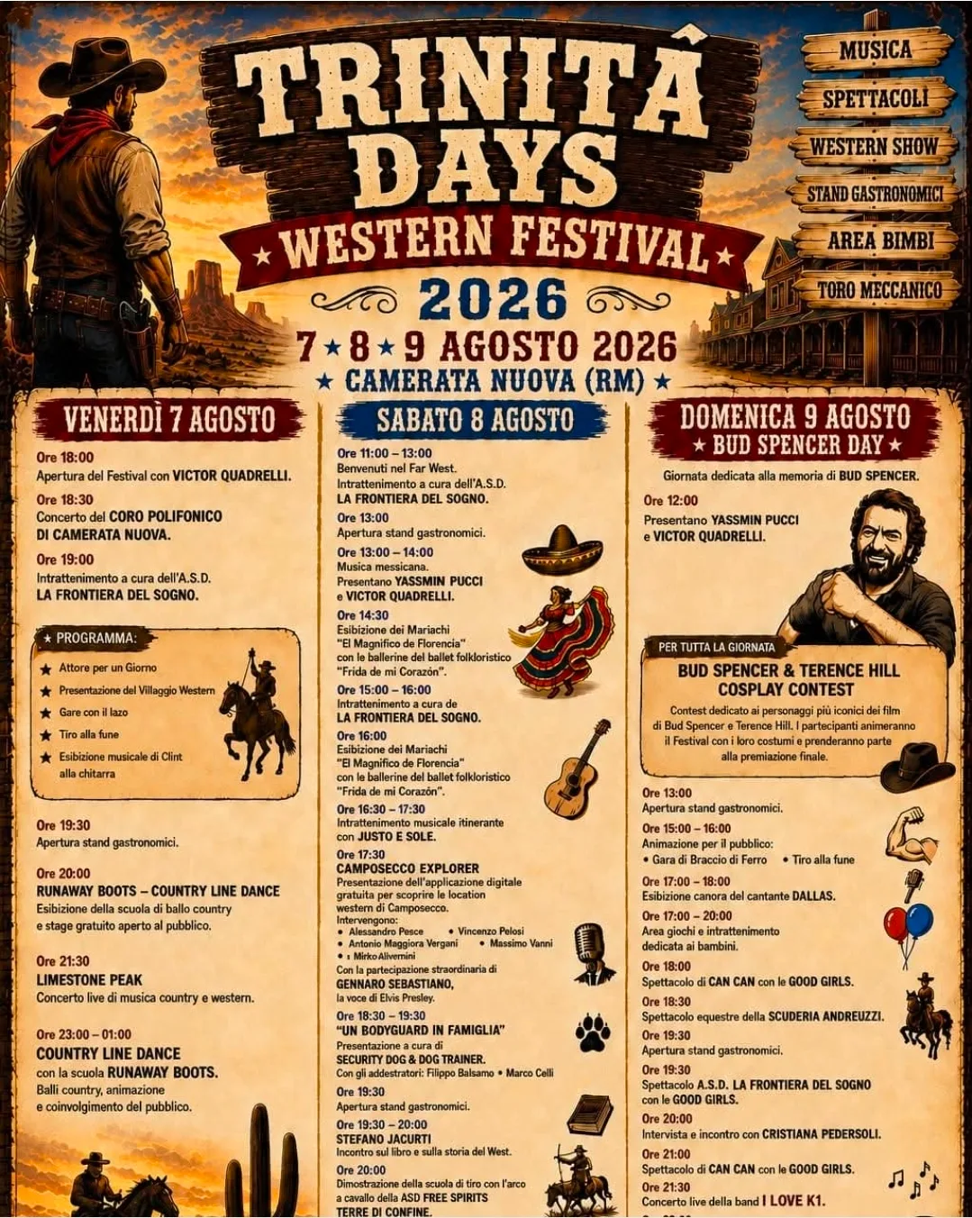 Locandina Trinità Days — Spettacolo Can Can Good Girls 2026 a Camerata Nuova (Roma)
