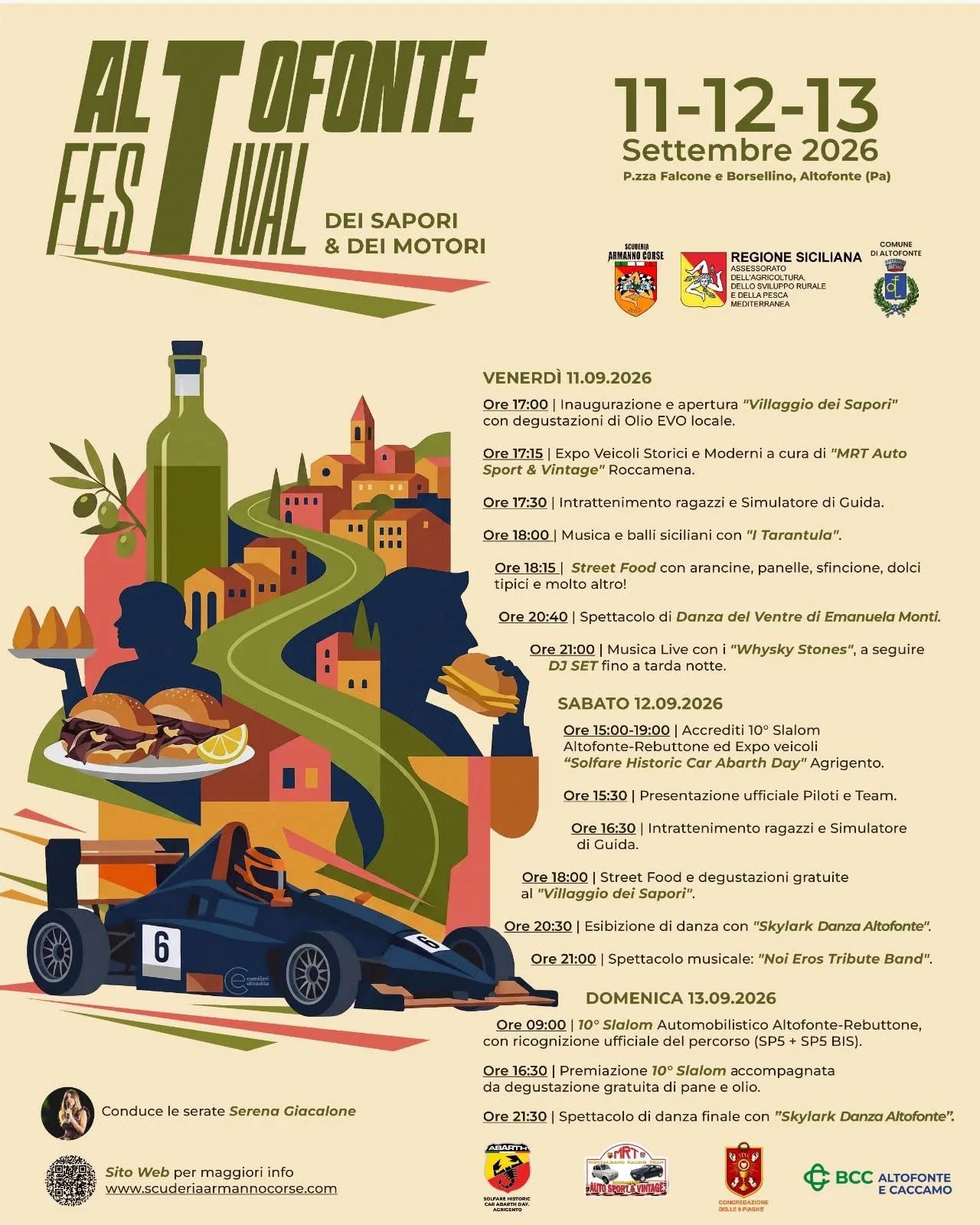 Locandina Altofonte Festival dei Sapori & dei Motori 2026 a Altofonte (Palermo)