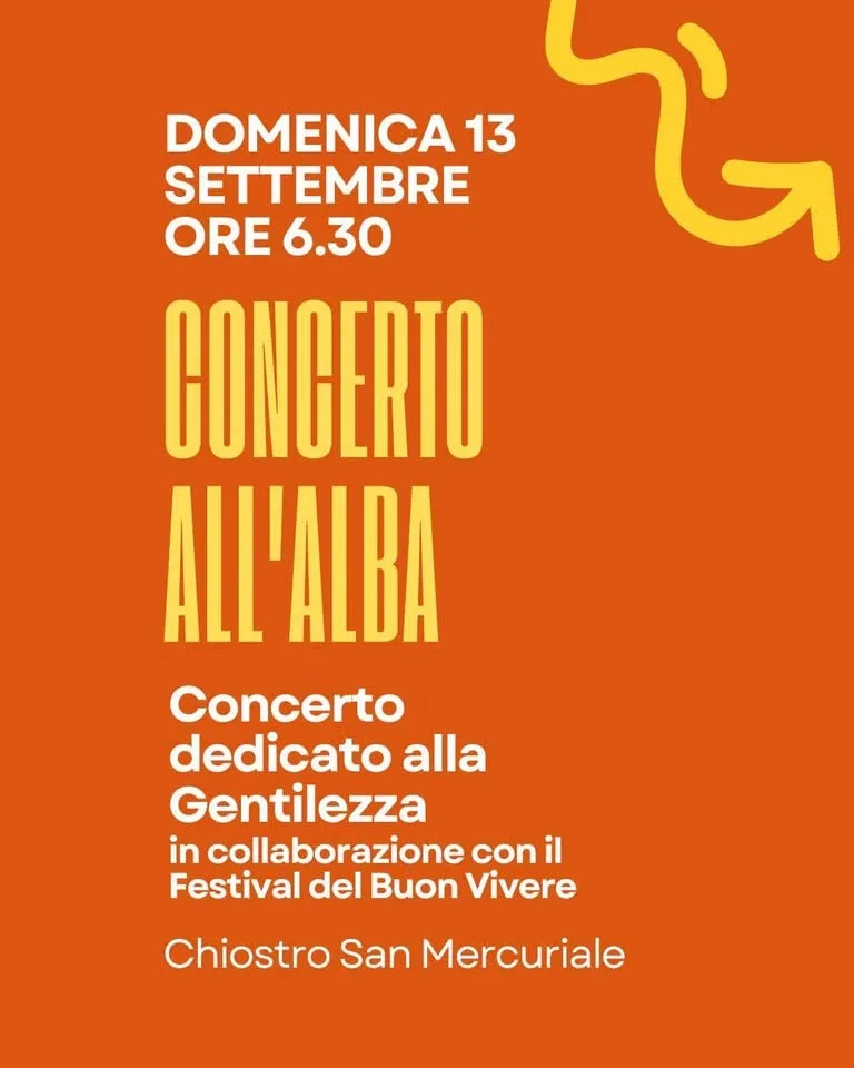 Locandina Concerto all'Alba 2026 — dedicato alla Gentilezza a Forlì (Forlì-Cesena)