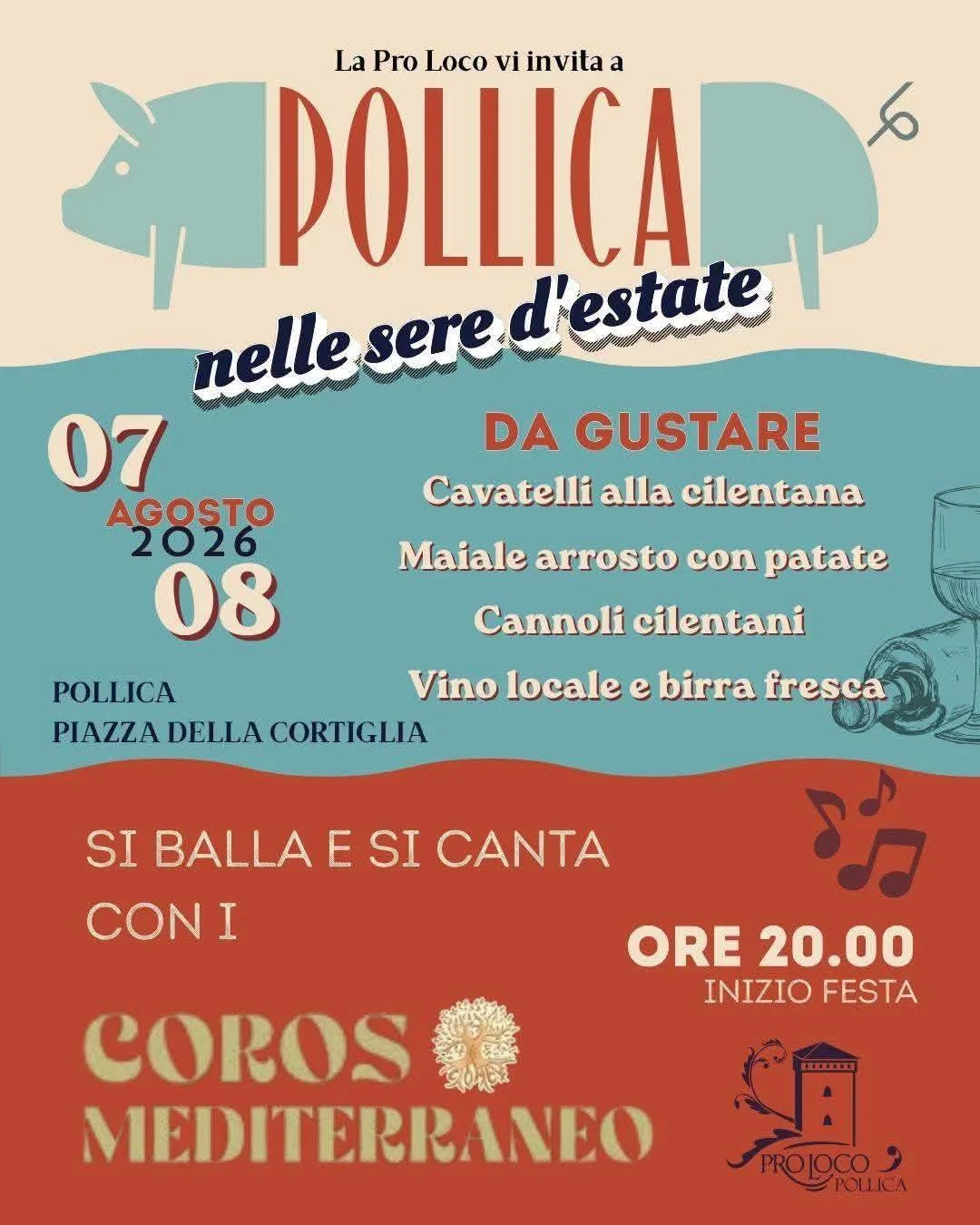 Locandina Pollica nelle sere d'estate 2026 a Pollica (Salerno)