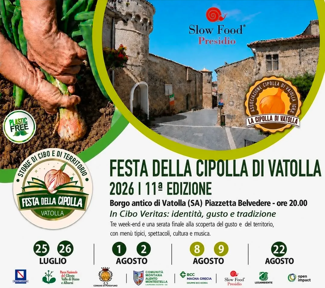 Locandina Festa della Cipolla di Vatolla 2026 a Perdifumo (Salerno)