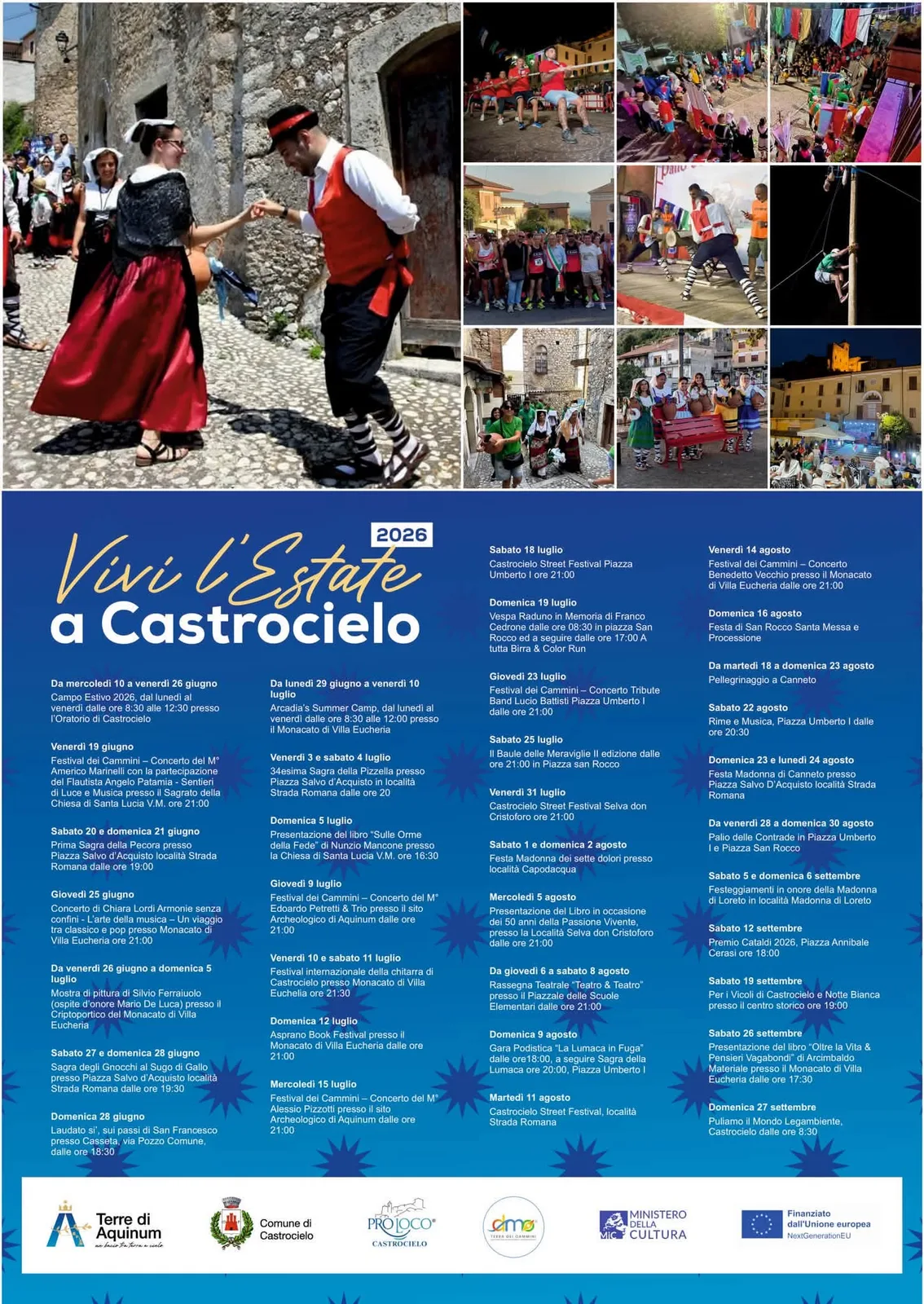 Locandina Festa Madonna (Strada Romana) 2026 a Castrocielo (Frosinone)