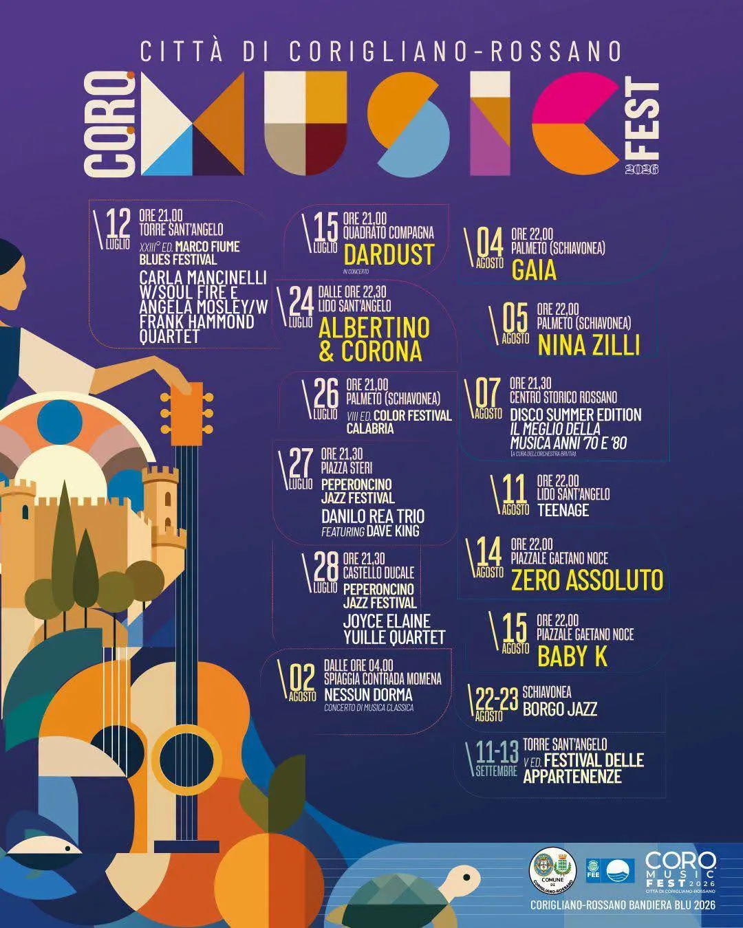 Locandina Peperoncino Jazz: Joyce Elaine Yuille 2026 a Corigliano-Rossano (Cosenza)