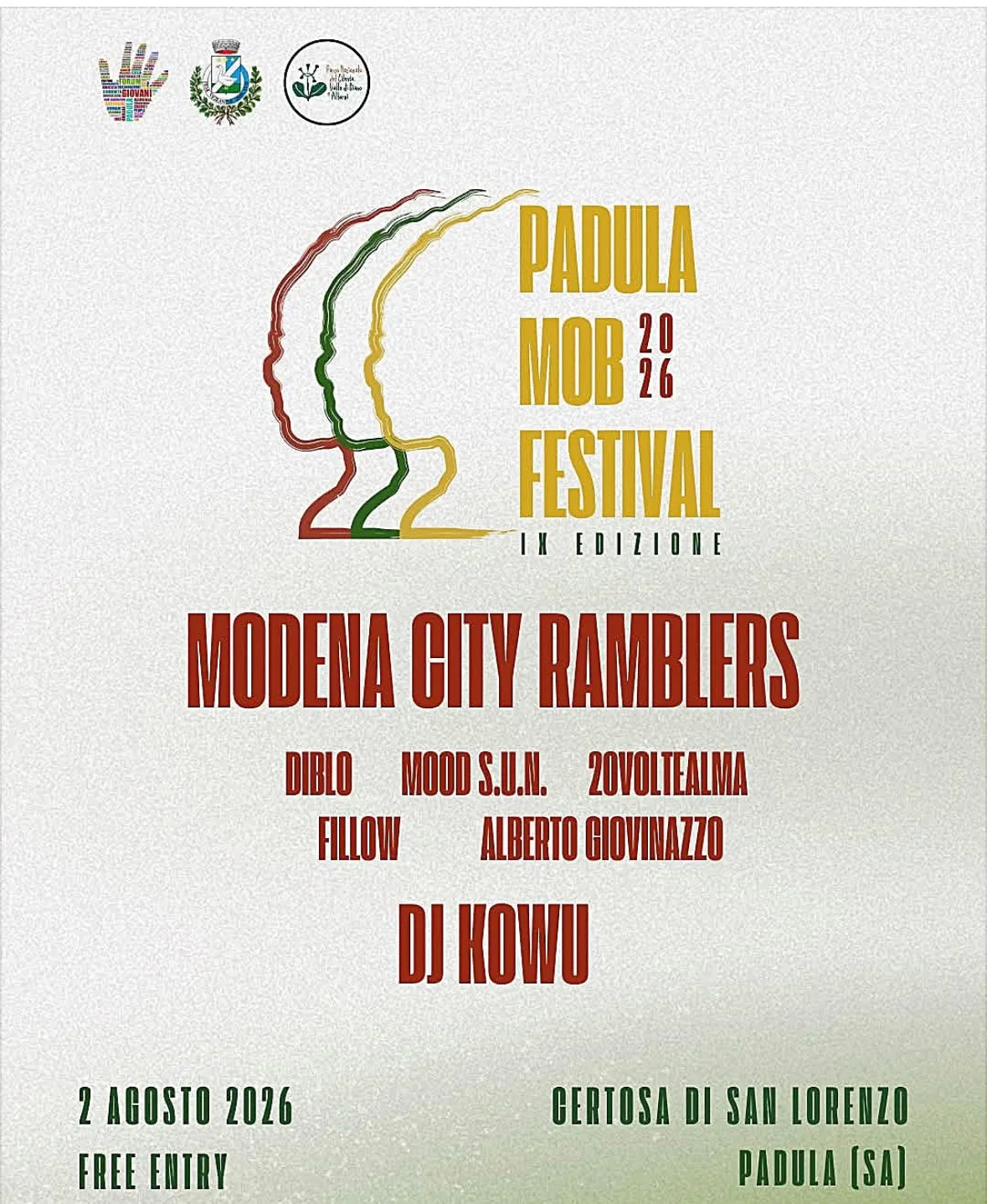 Locandina Padula MOB Festival IX Edizione 2026 a Padula (Salerno)