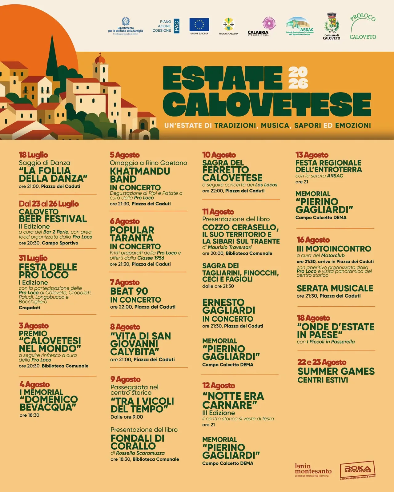 Locandina Presentazione libro "Cozzo Cerasello" 2026 a Caloveto (Cosenza)