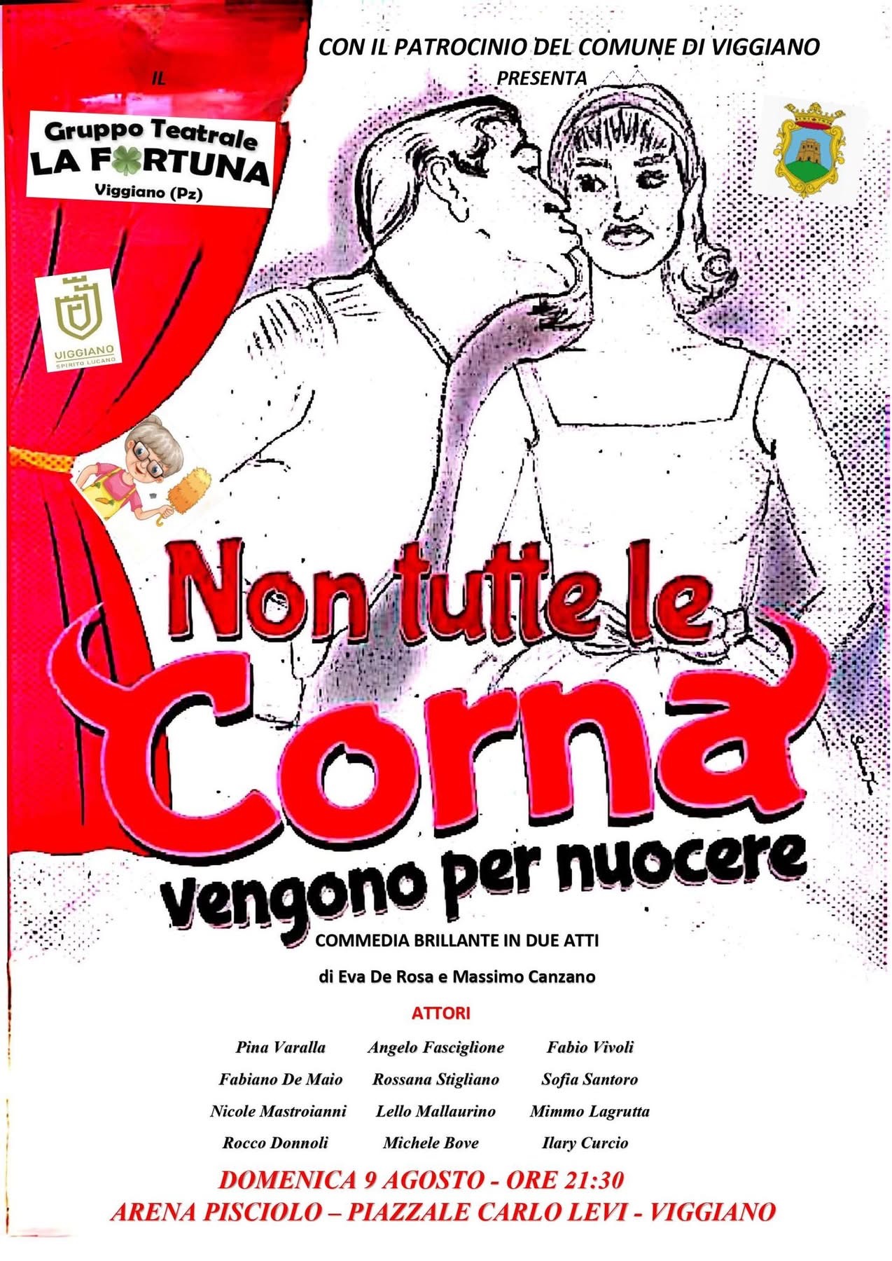 Locandina Non tutte le corna vengono per nuocere - Commedia brillante in due atti 2026 a Viggiano (Potenza)