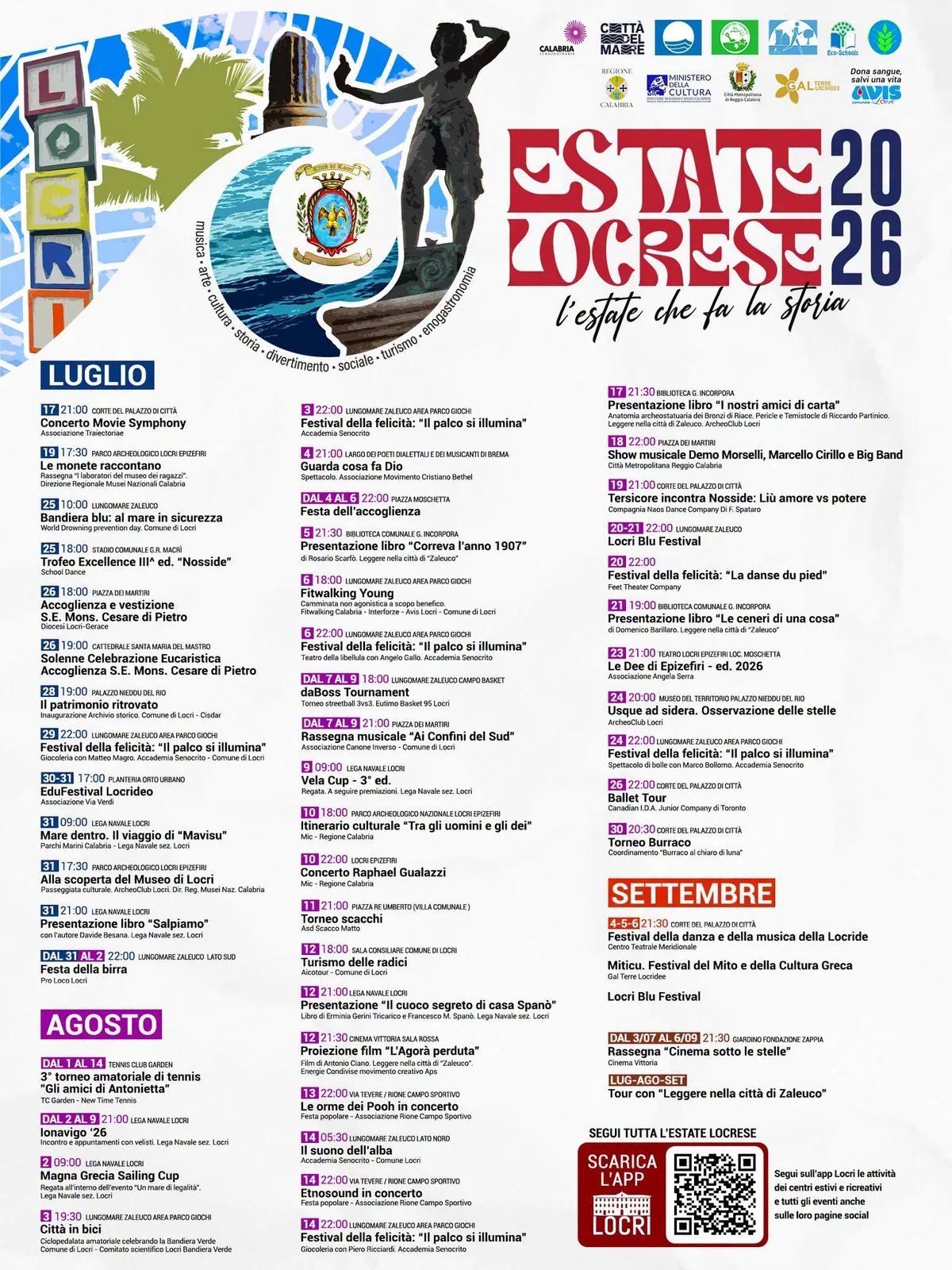 Locandina Festival della felicità: Il palco si illumina 2026 (3 ago) a Locri (Reggio calabria)