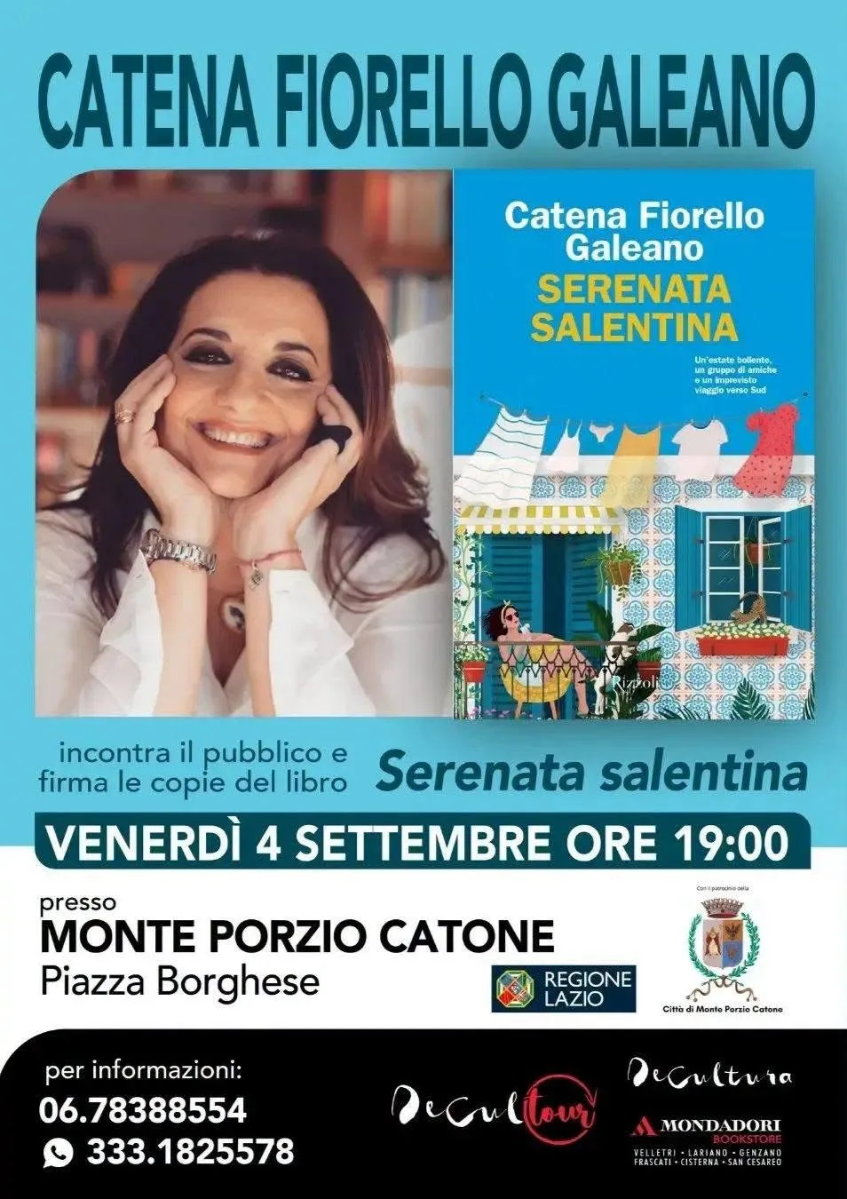 Locandina Catena Fiorello Galeano Serenata Salentina 2026 a Monte Porzio Catone (Roma)
